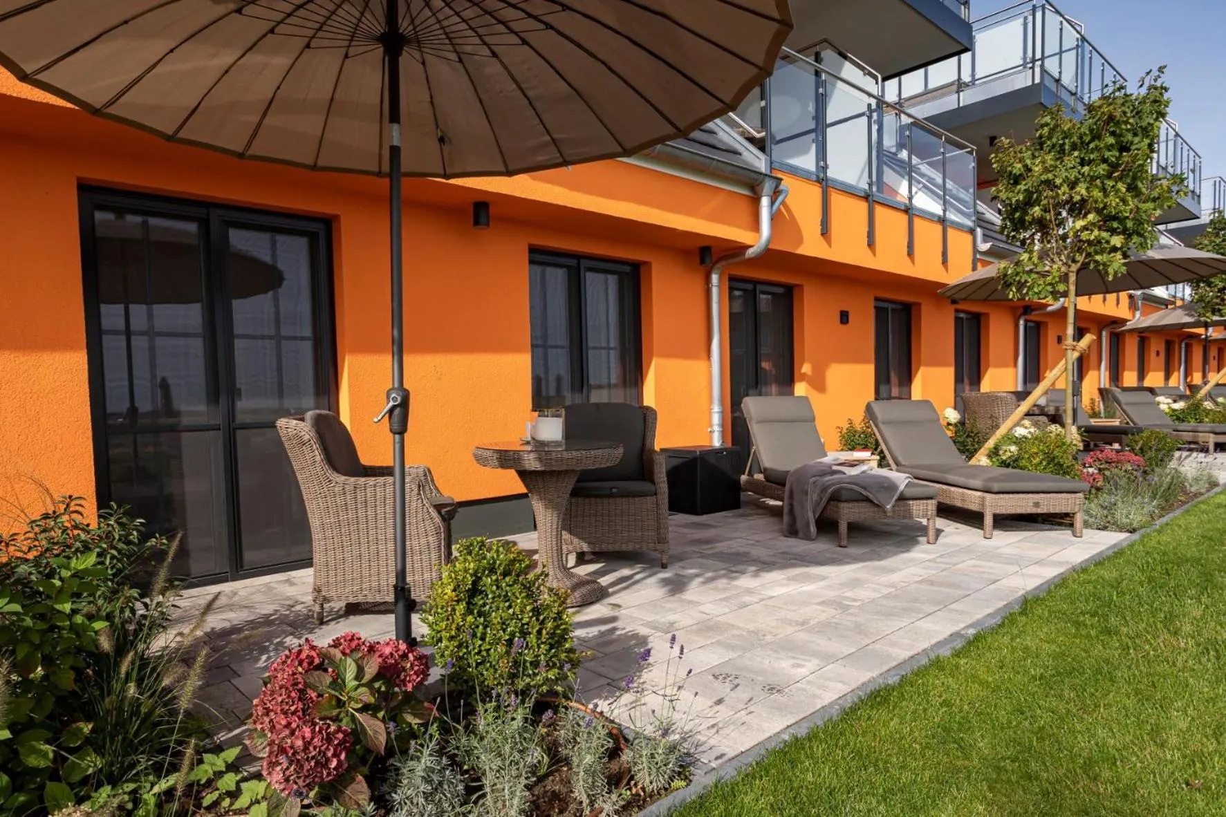 Balcony/Terrace in Luxus Resort Rügen Residenz Kubitzer Bodden