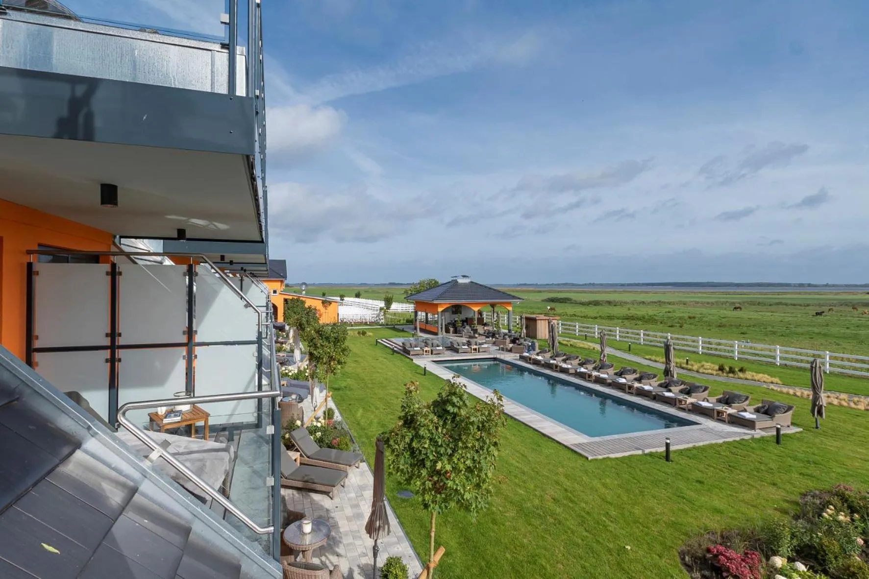 Balcony/Terrace in Luxus Resort Rügen Residenz Kubitzer Bodden
