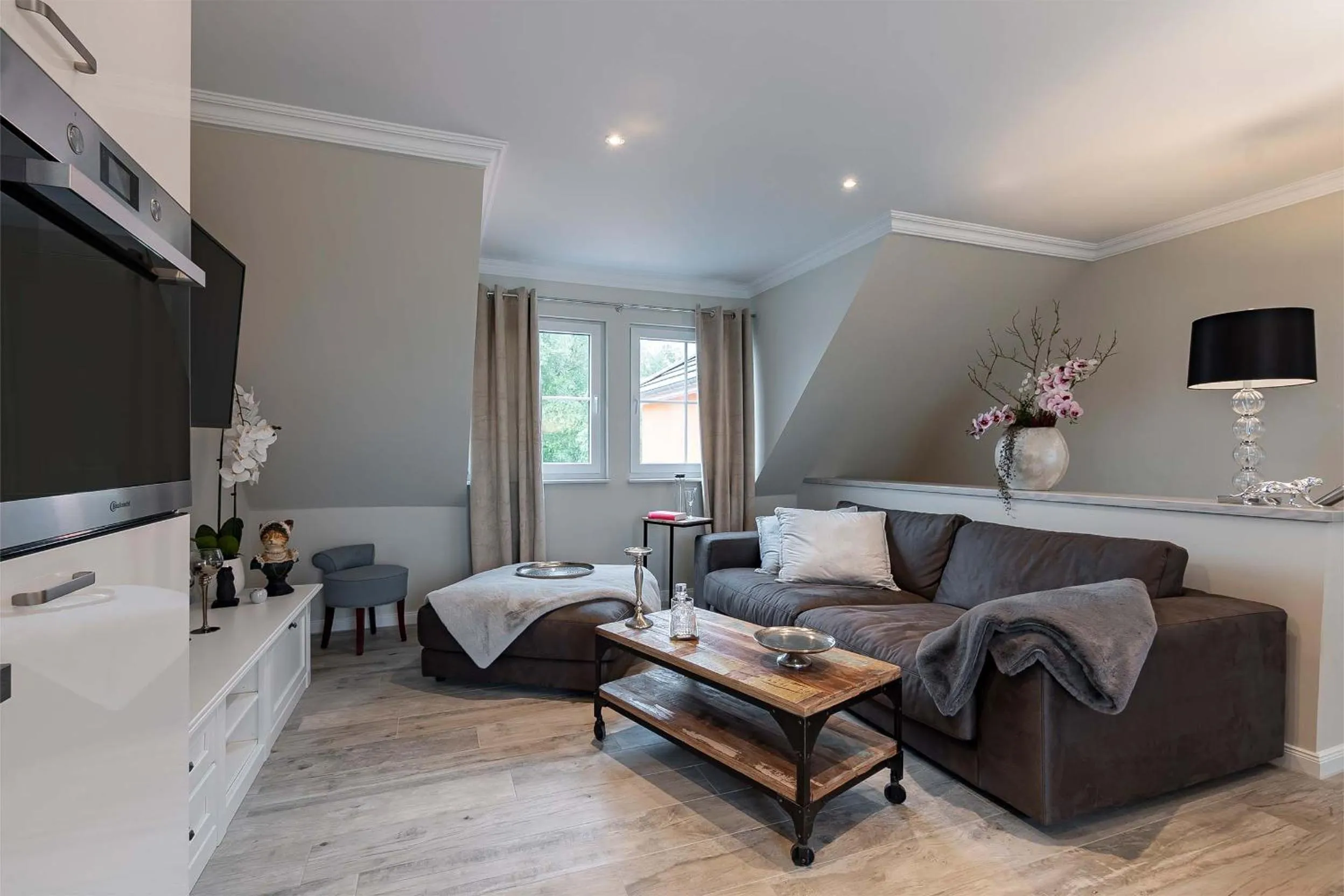 TV and multimedia in Luxus Resort Rügen Residenz Kubitzer Bodden