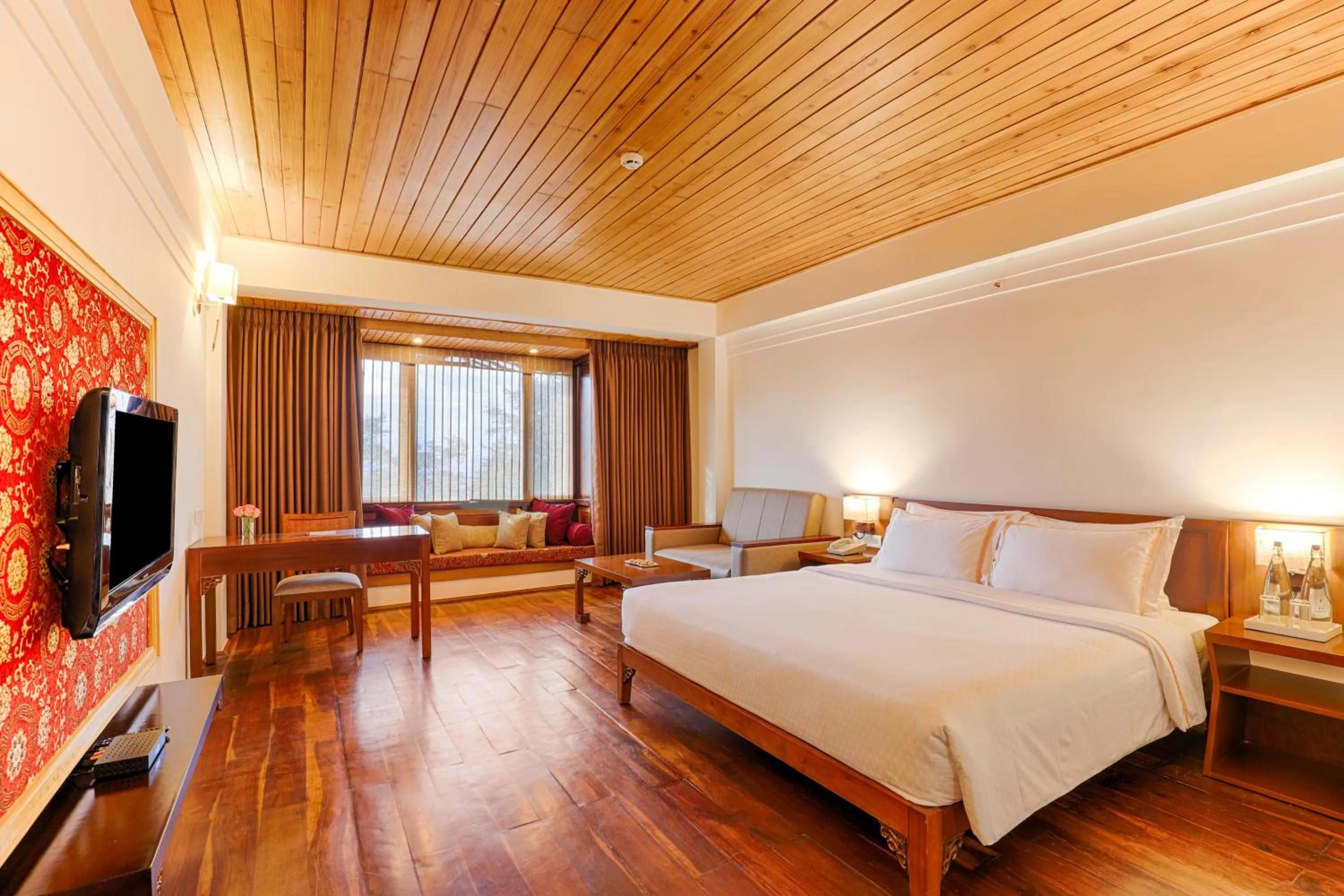 Bed in The Chumbi Mountain Retreat & Spa, A Club Mahindra Associate