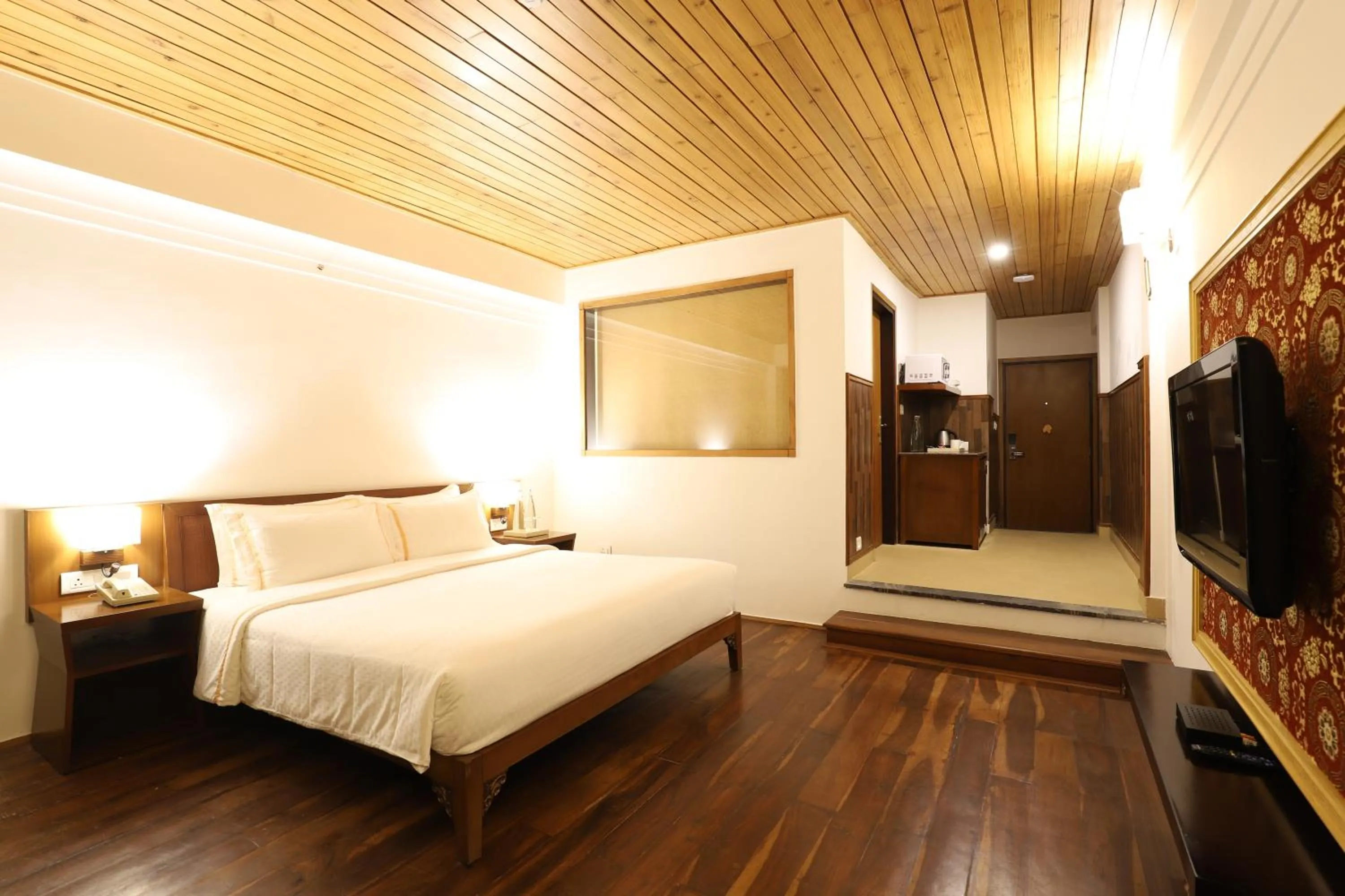 Bed in The Chumbi Mountain Retreat & Spa, A Club Mahindra Associate