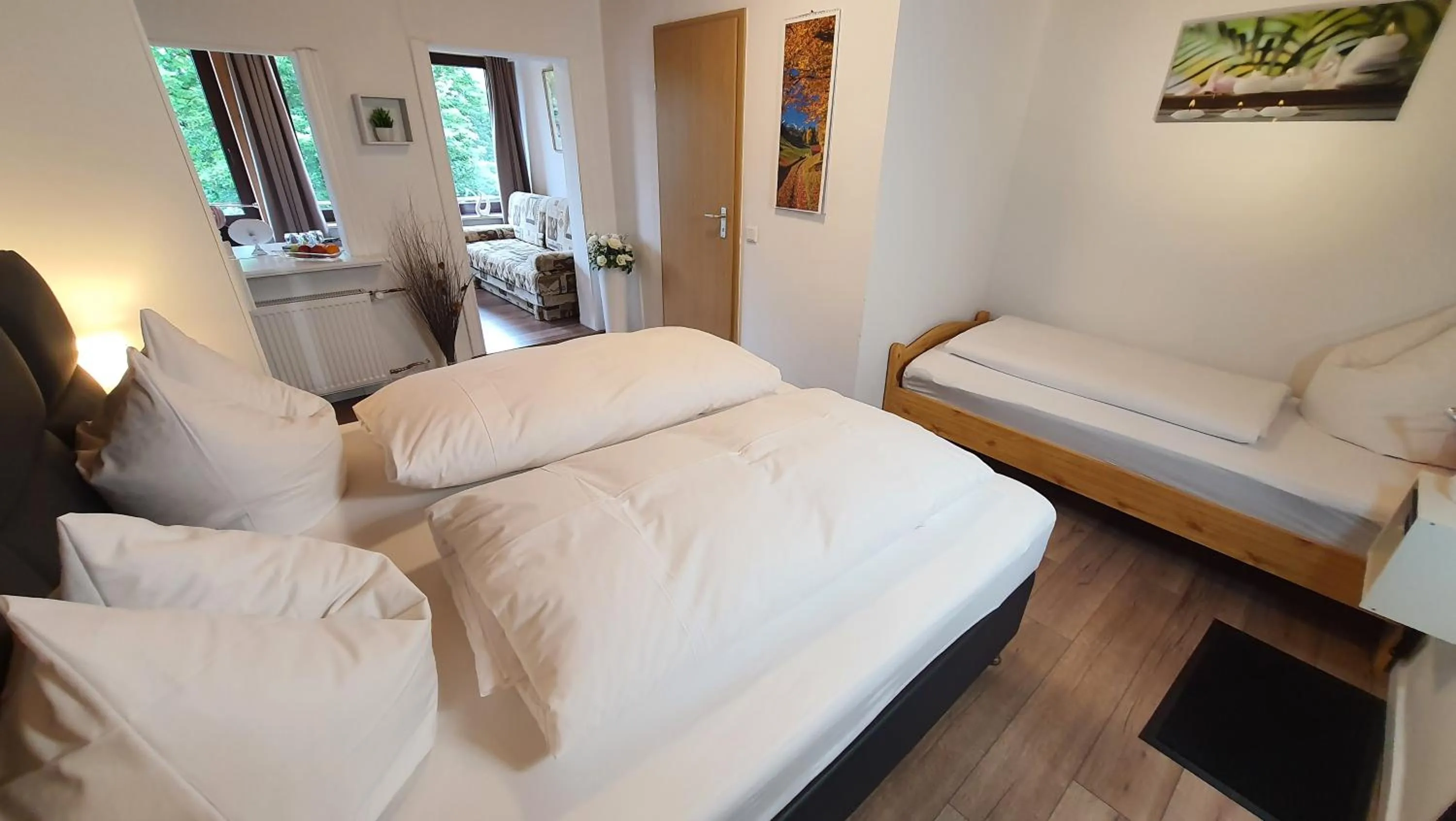 Bed in Hotel Schneiderhof