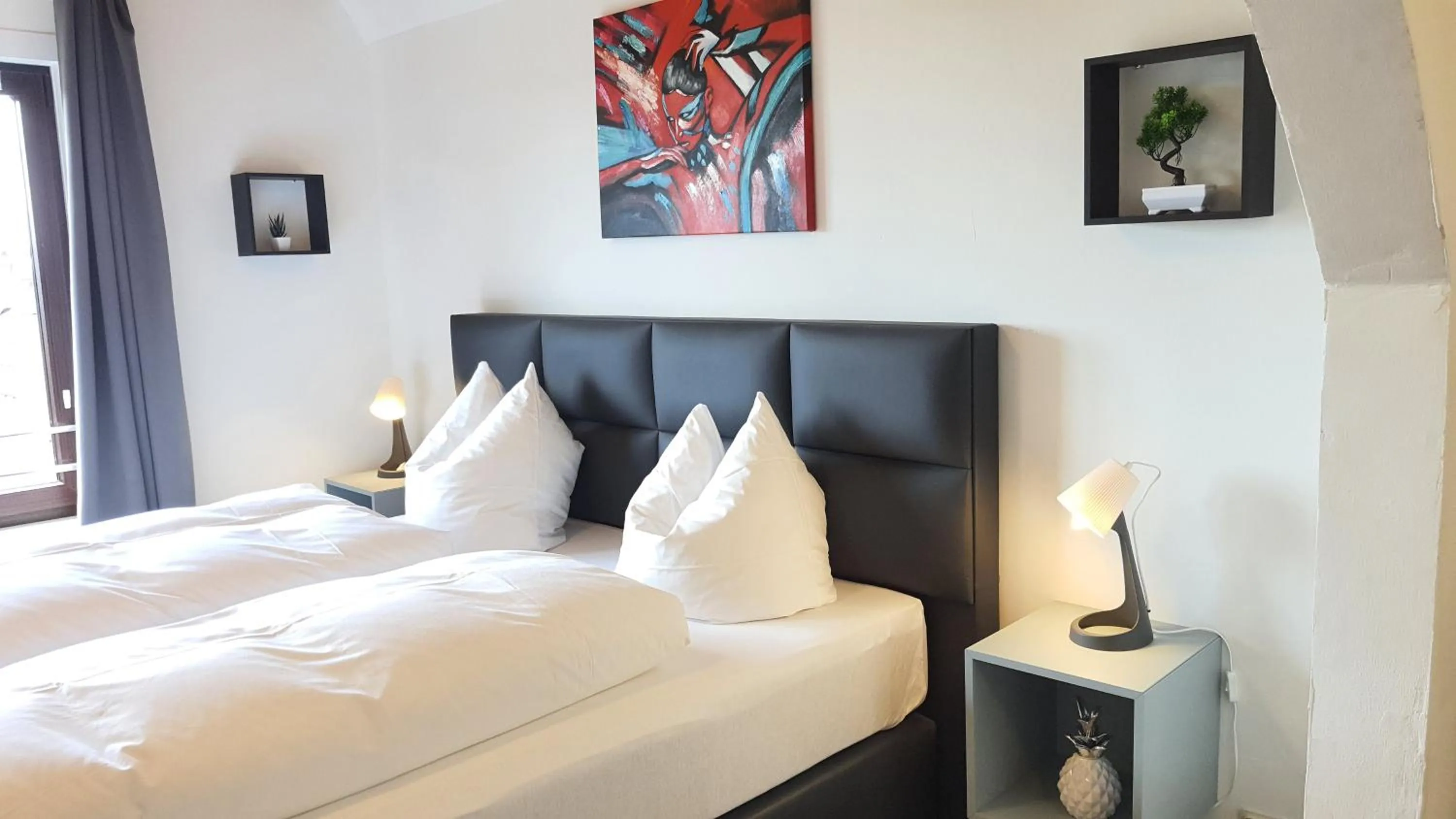 Bed in Hotel Schneiderhof