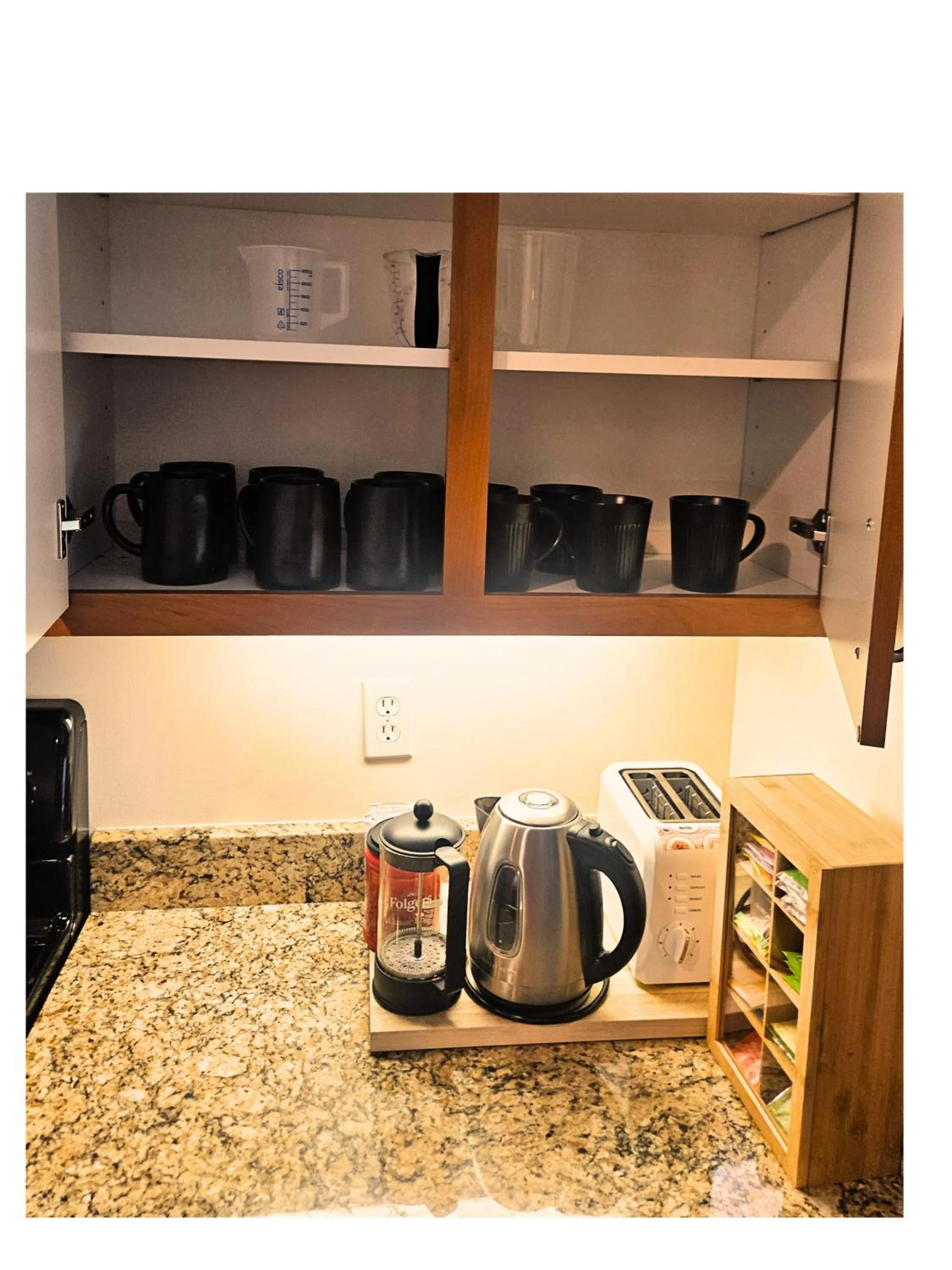 kitchen in Renu Suites at The Burlington Portland