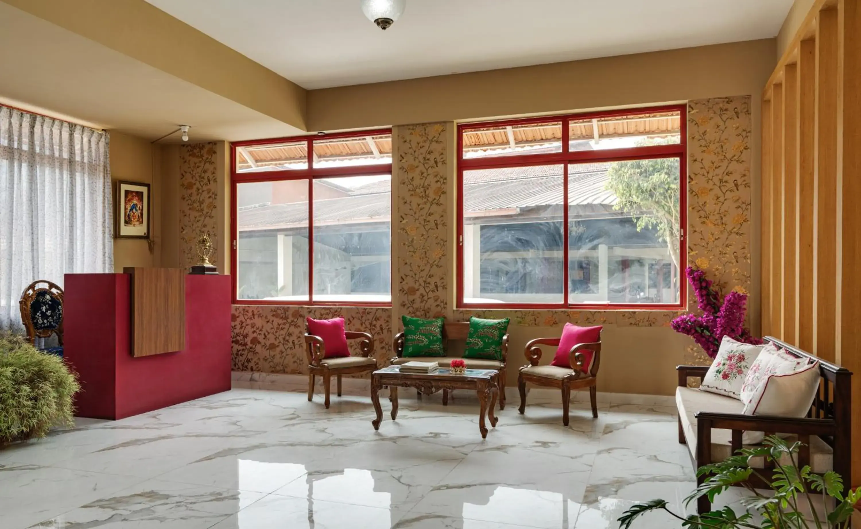 Lobby or reception in The Casiita Coorg Lobby or reception in The Casiita Coorg