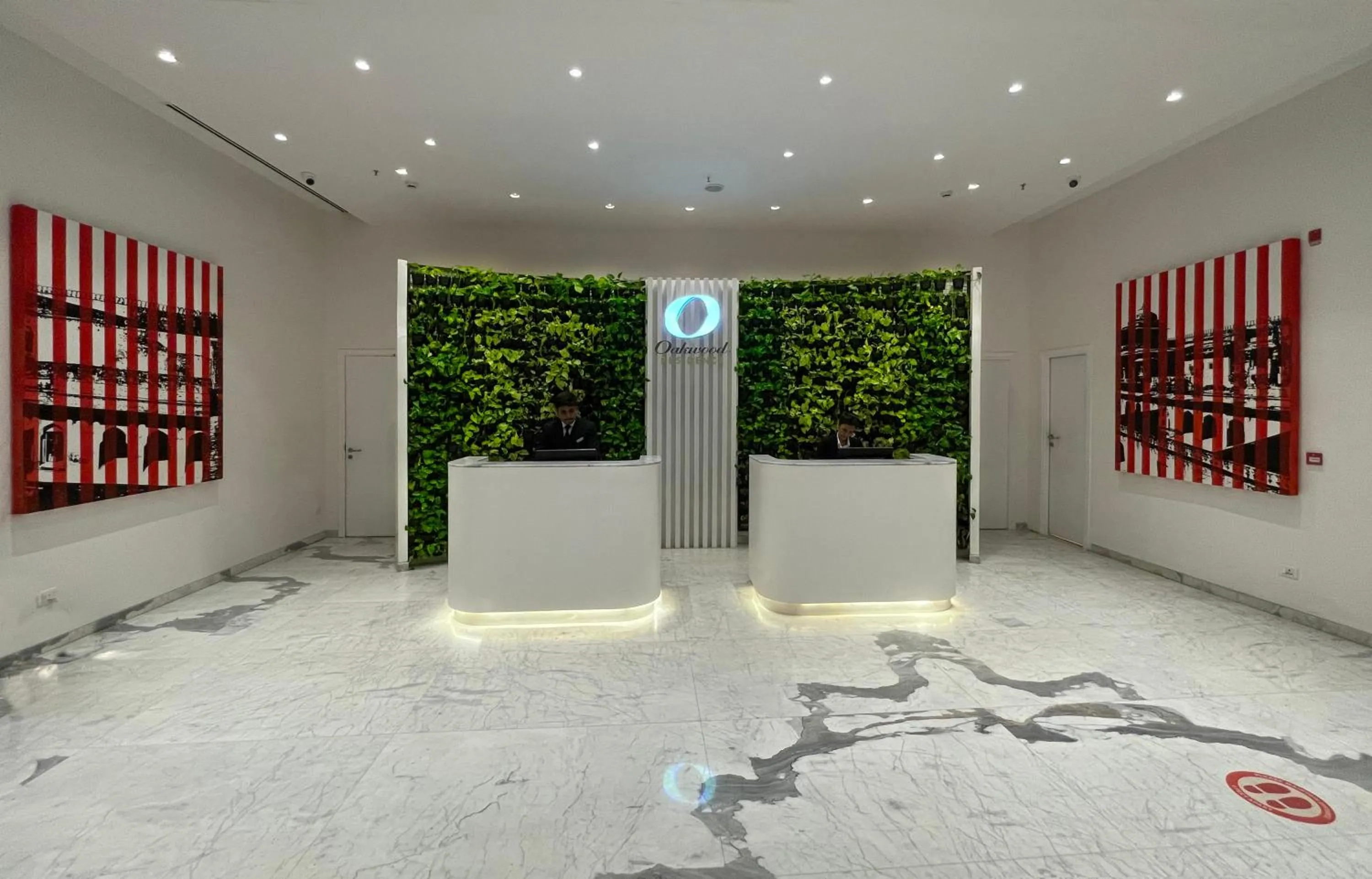 Lobby or reception in Oakwood Residence Whitefield Bangalore