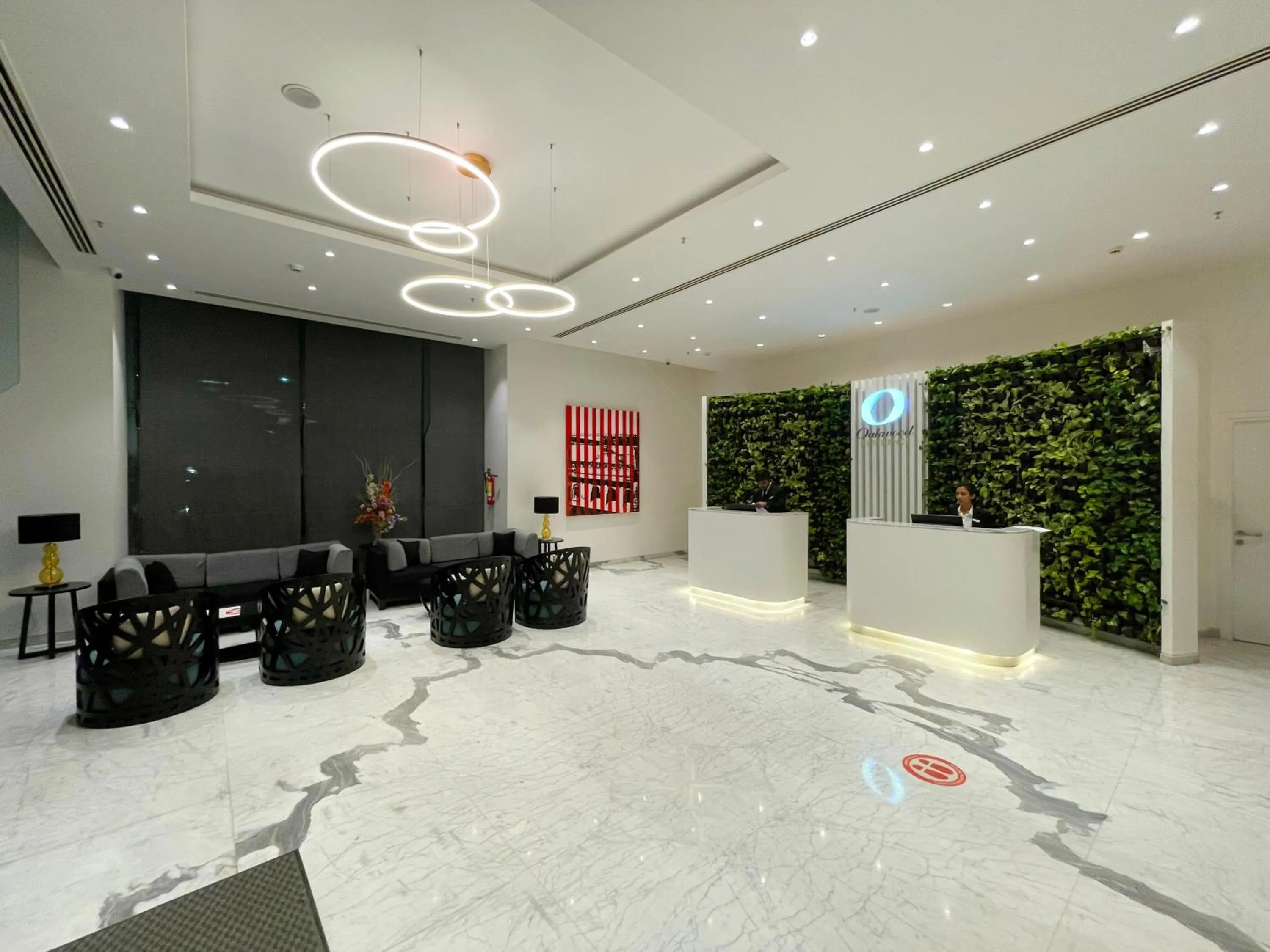 Lobby or reception in Oakwood Residence Whitefield Bangalore