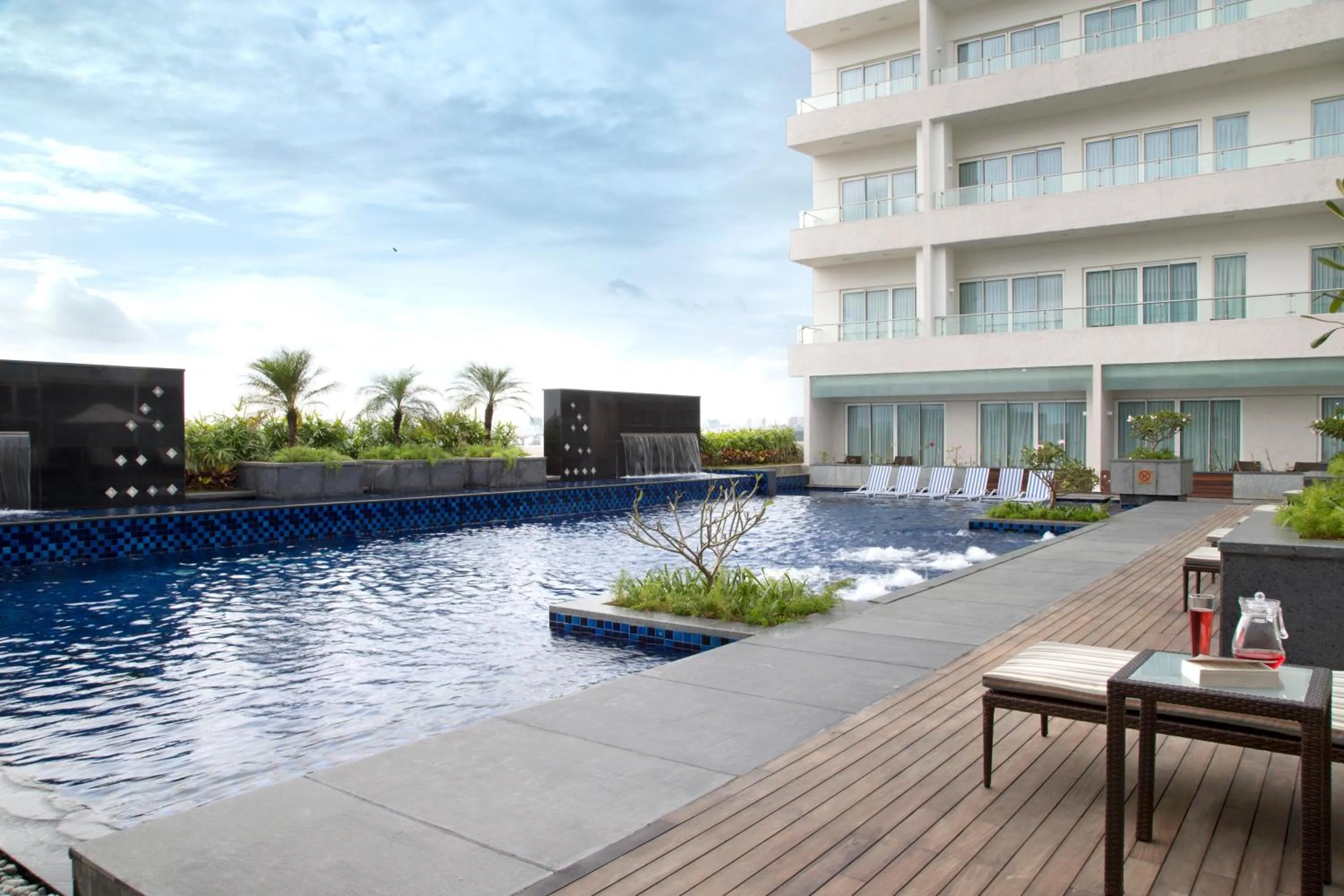 Pool view in Oakwood Residence Whitefield Bangalore