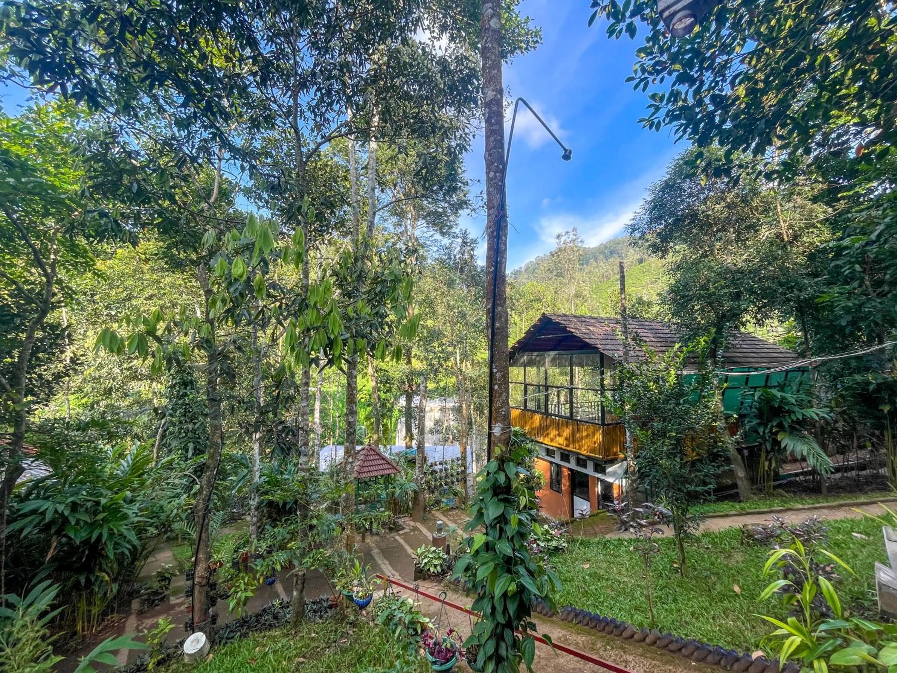 Natural landscape in Snow Hills Nature Resort, Thekkady