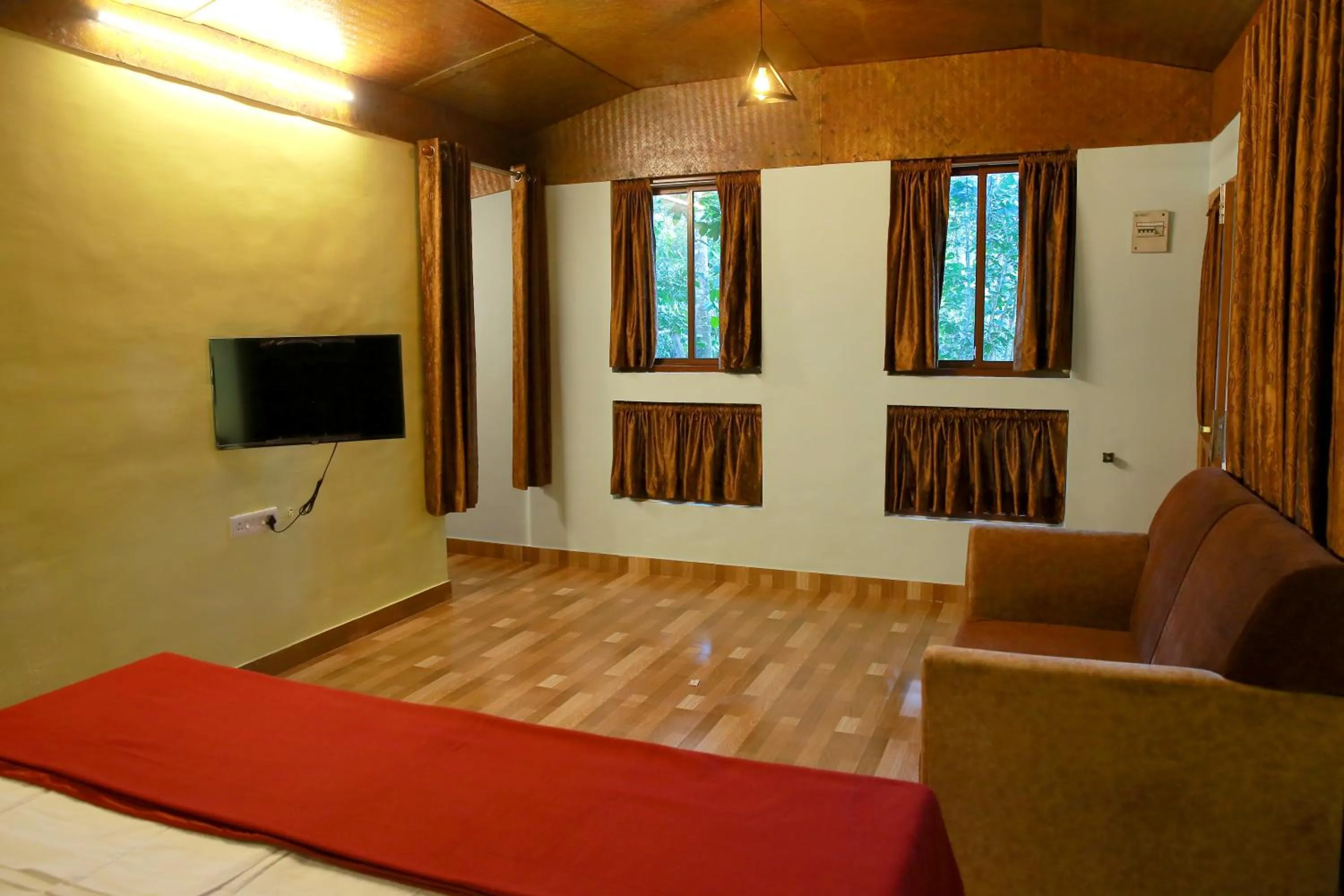 Bedroom, Bed in Snow Hills Nature Resort, Thekkady