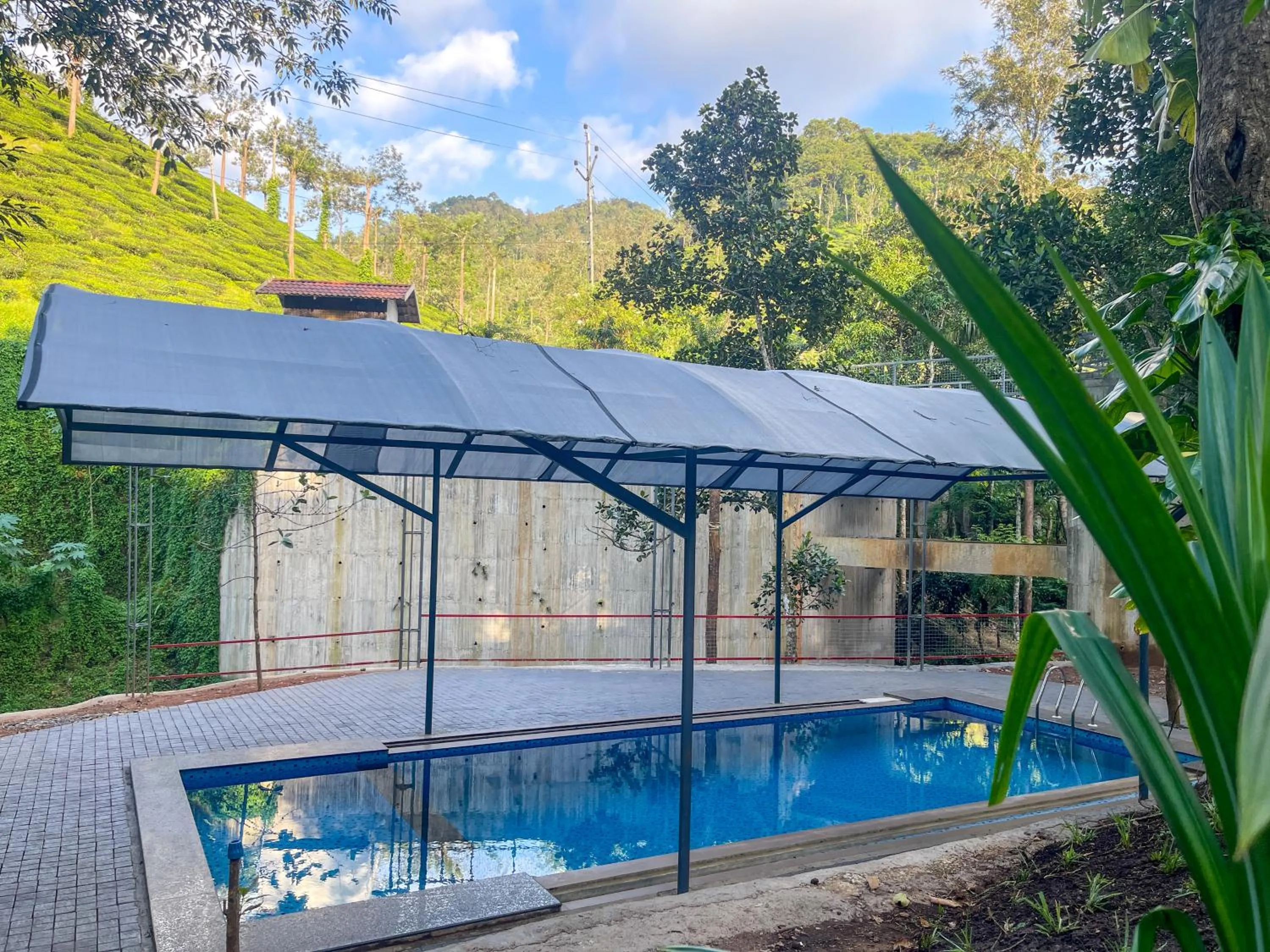 Pool view in Snow Hills Nature Resort, Thekkady
