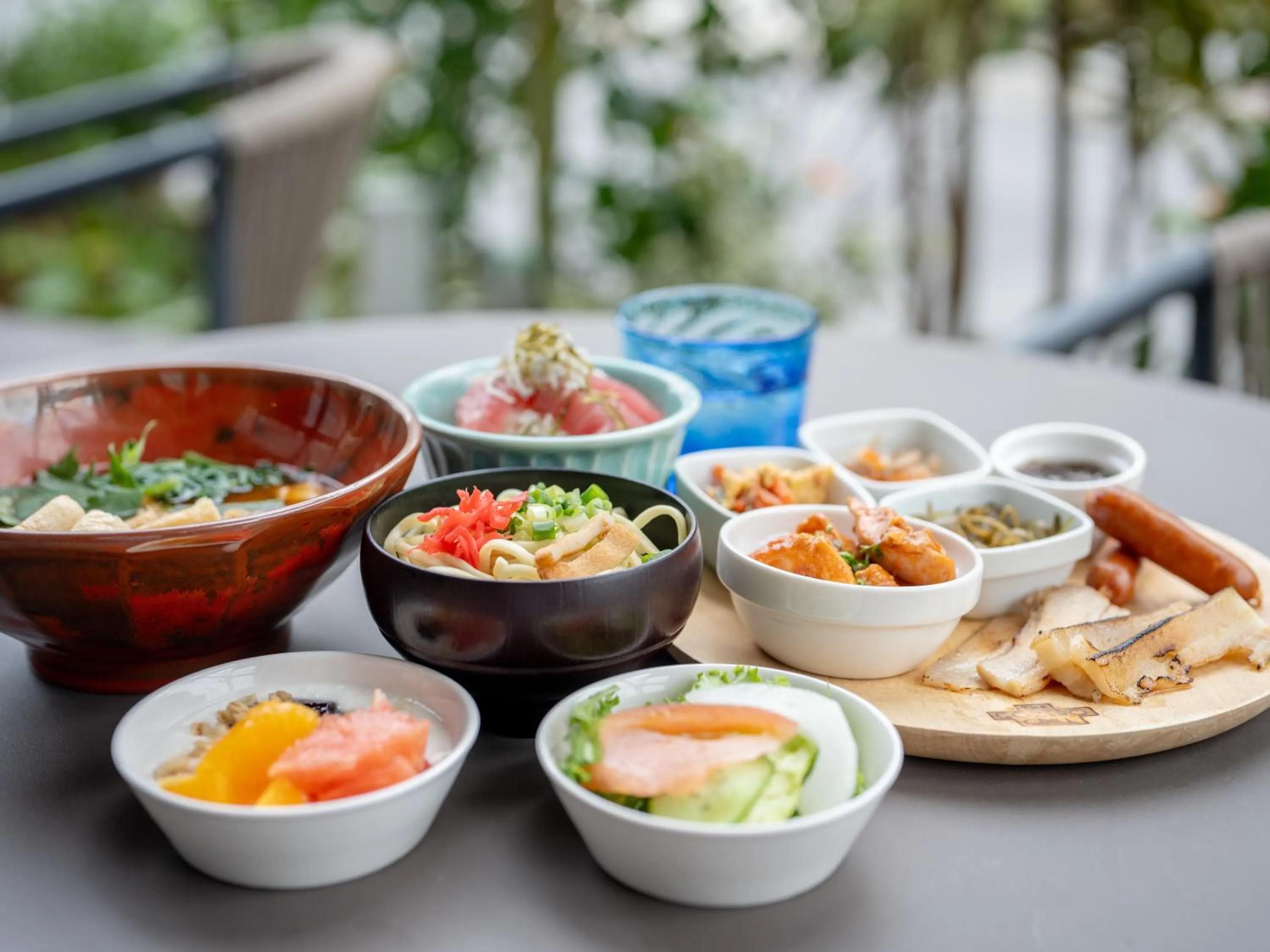 Buffet breakfast in Tabino Hotel lit Miyakojima