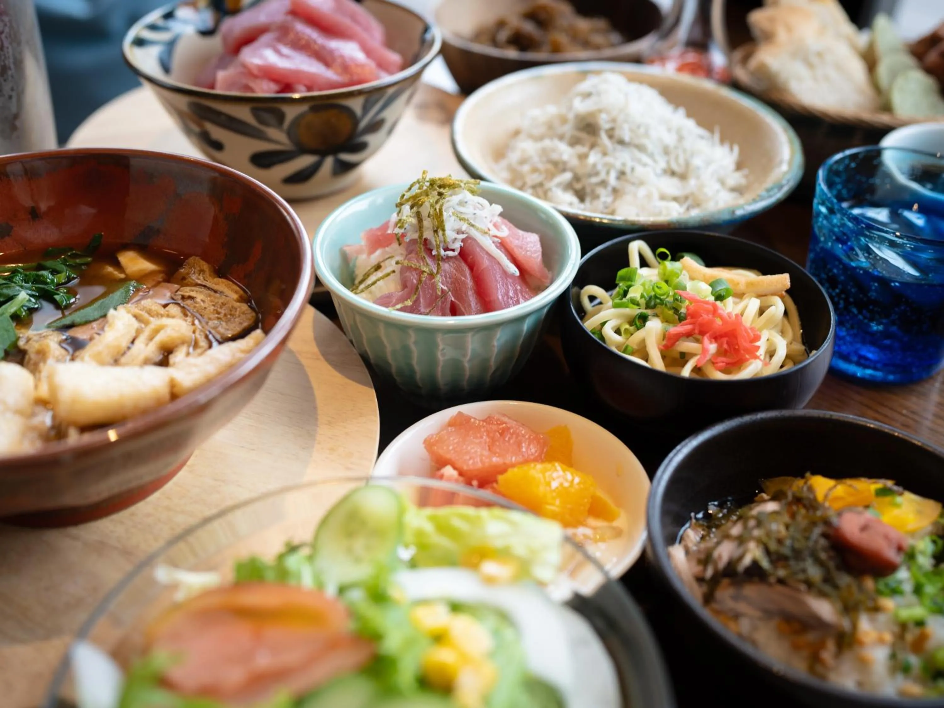 Buffet breakfast in Tabino Hotel lit Miyakojima