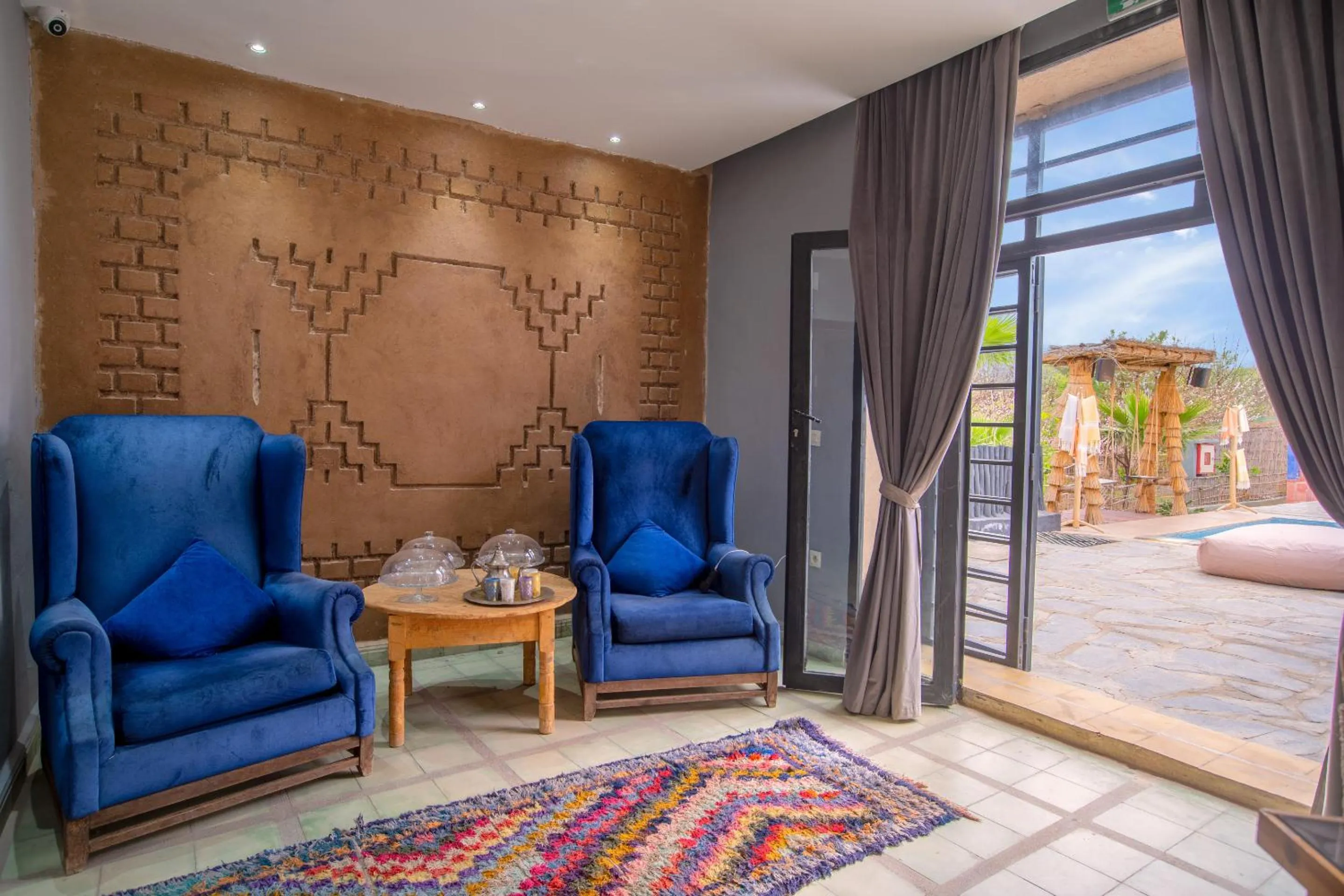 Living room in La Fattoria Ecolodge