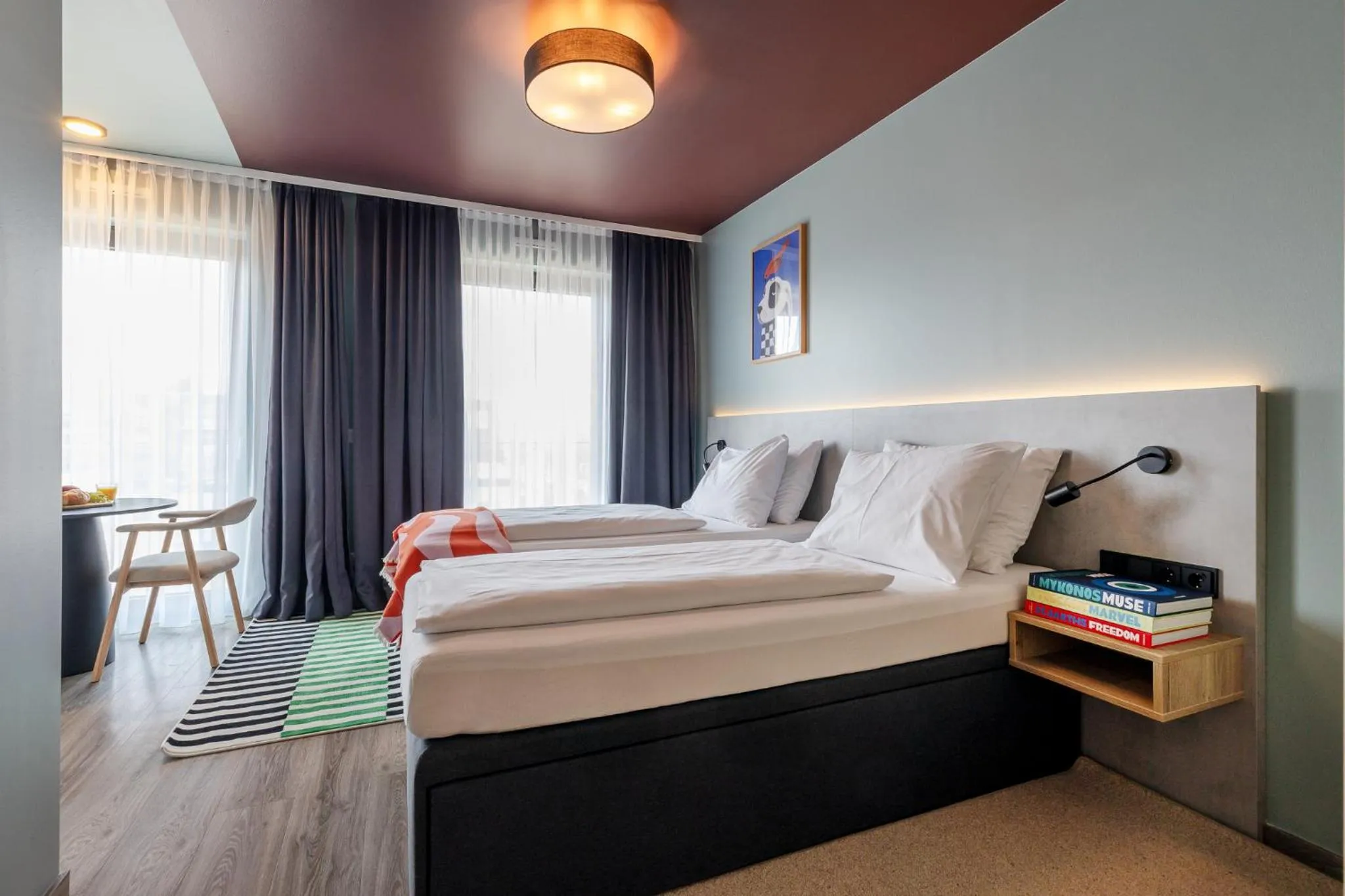 Bedroom, Bed in kalm stay - munich east