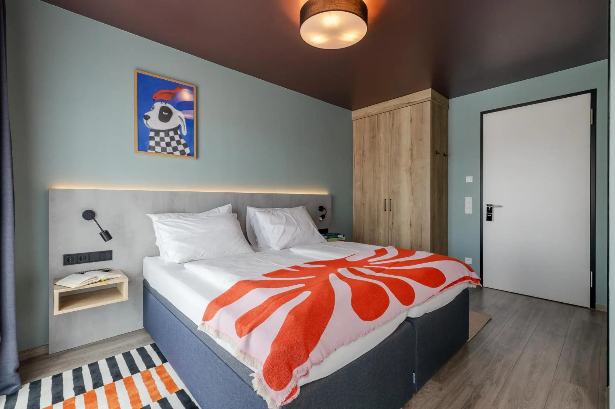 Bedroom, Bed in kalm stay - munich east