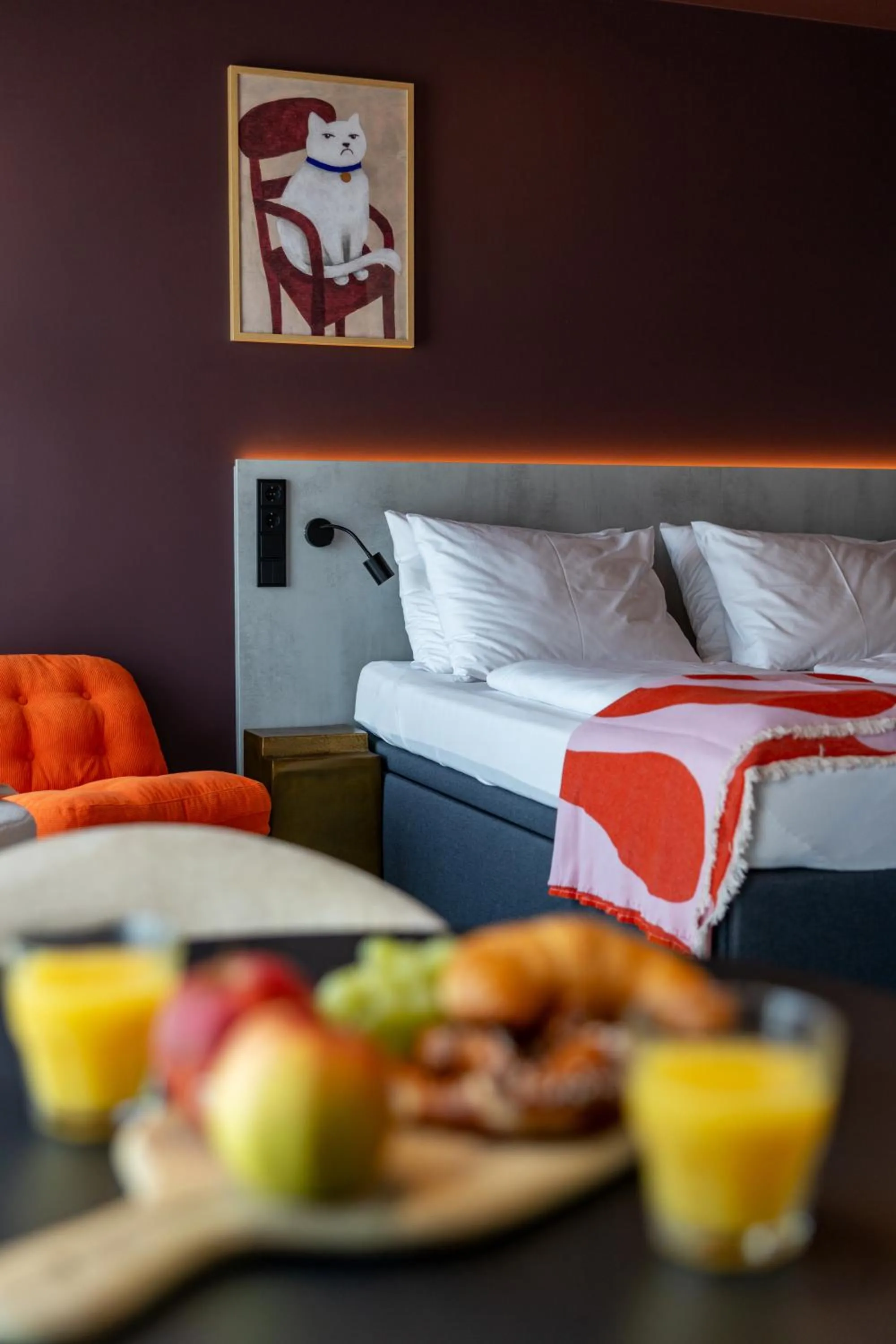 Decorative detail, Bed in kalm stay - munich east