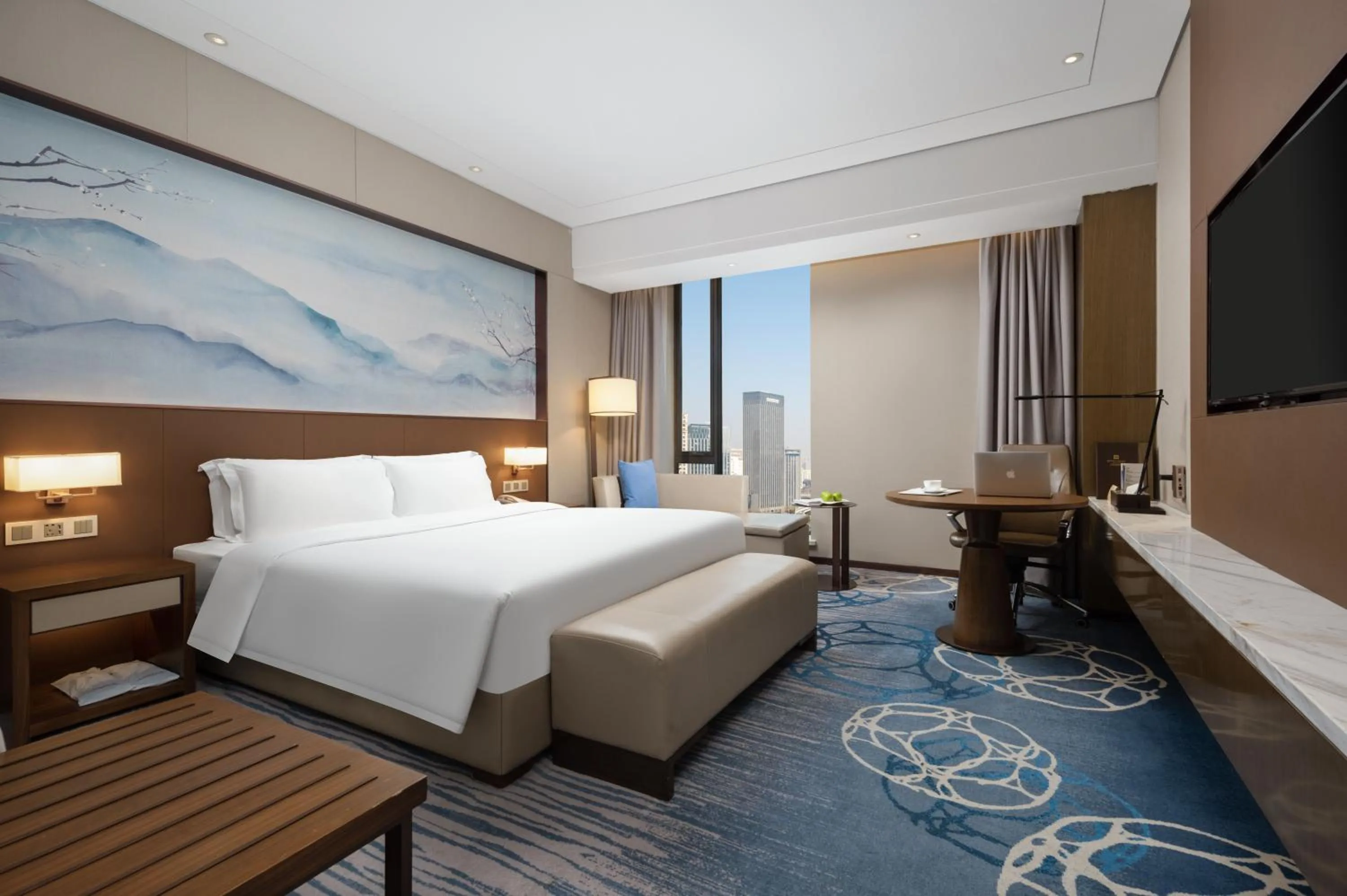 Bed in Optical Valley Convention Hotel