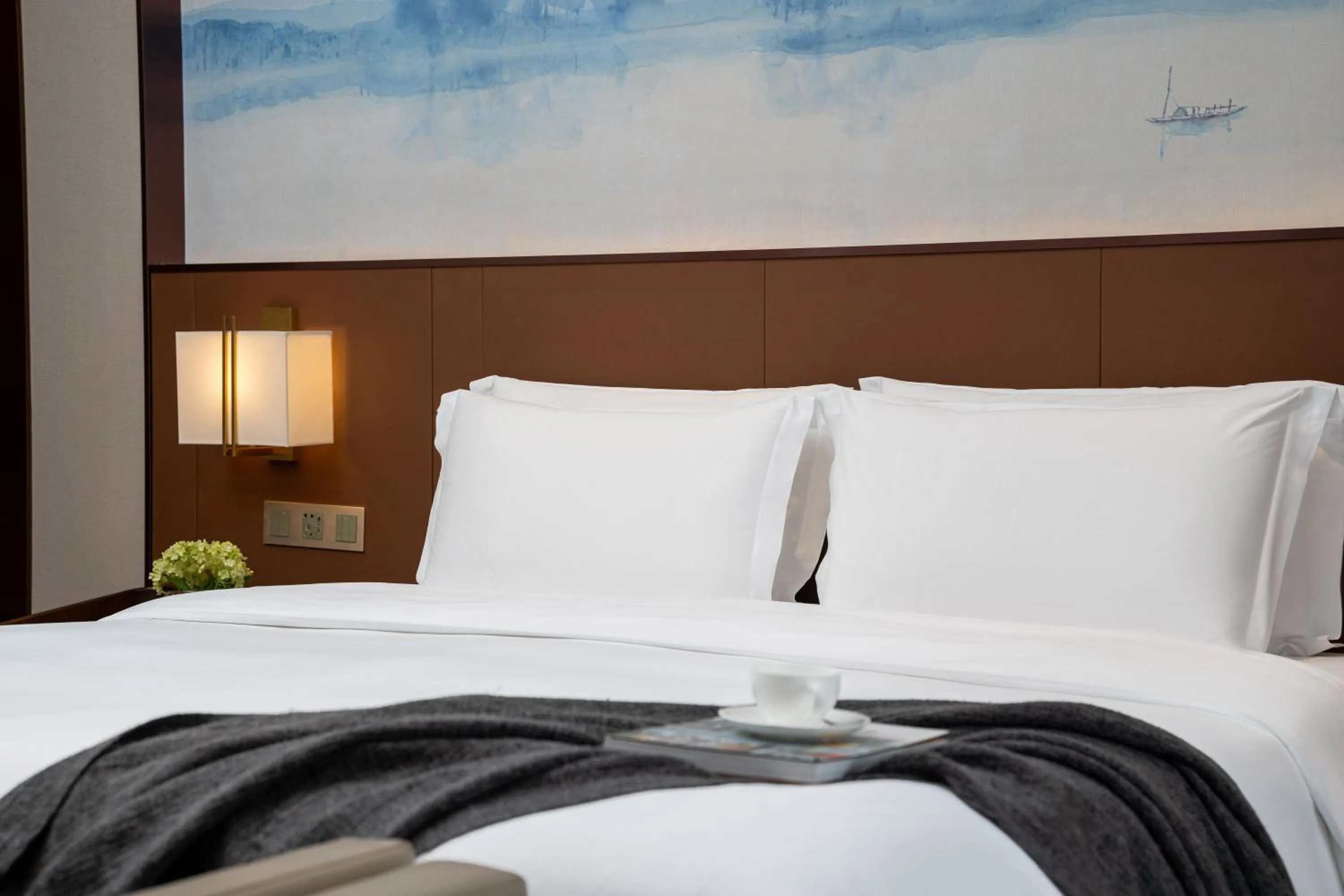 Bed in Optical Valley Convention Hotel