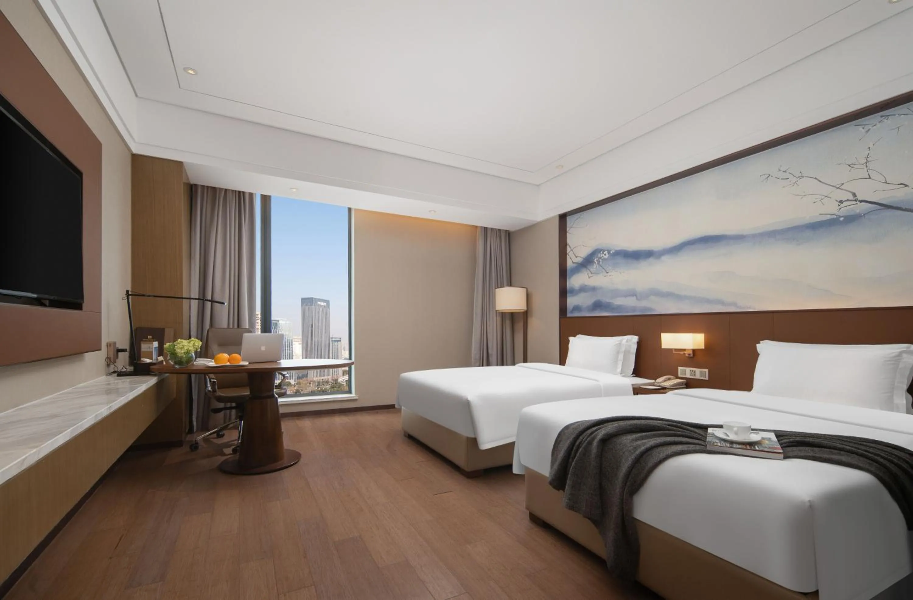 Bed in Optical Valley Convention Hotel