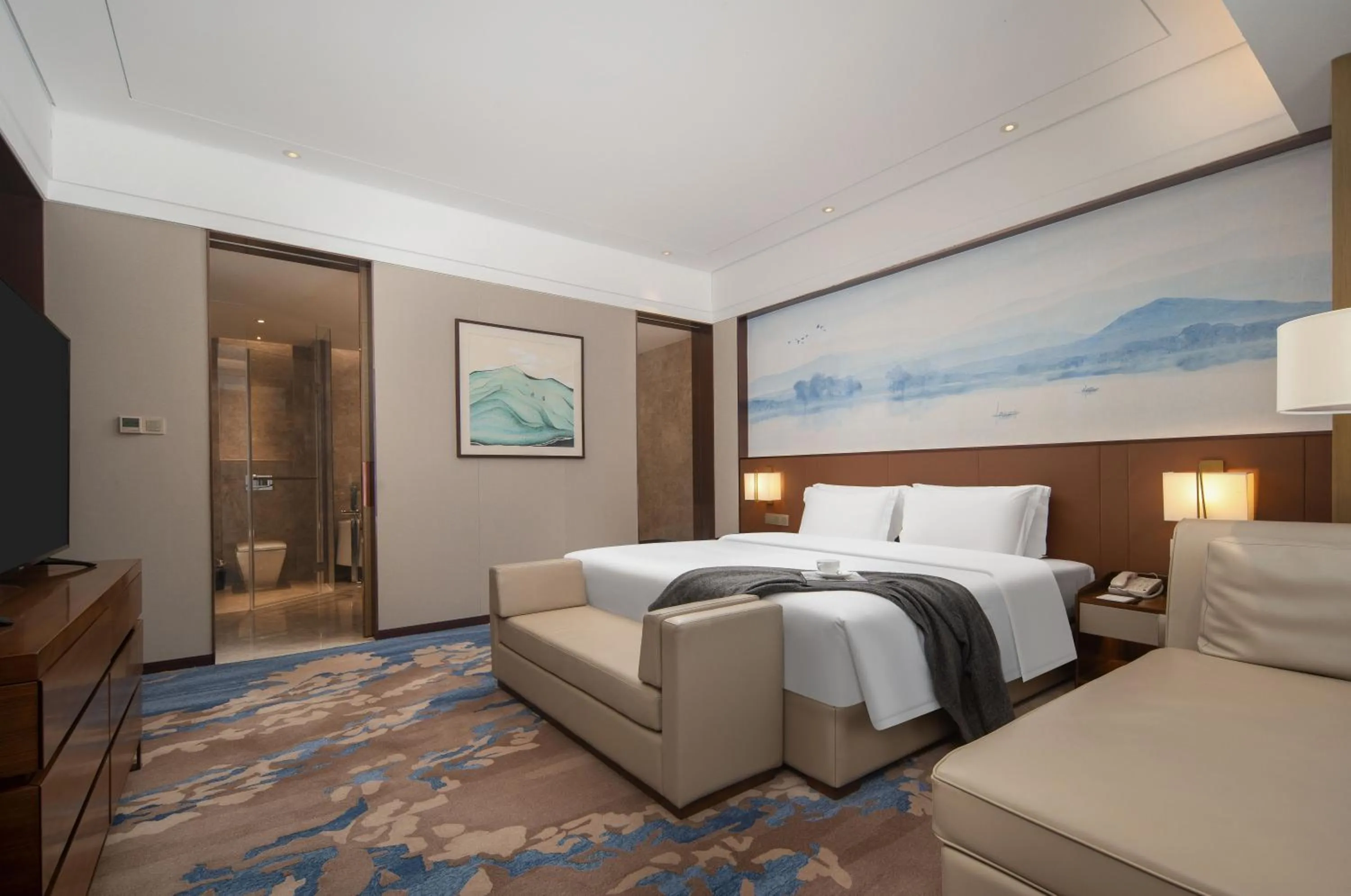 Bed in Optical Valley Convention Hotel