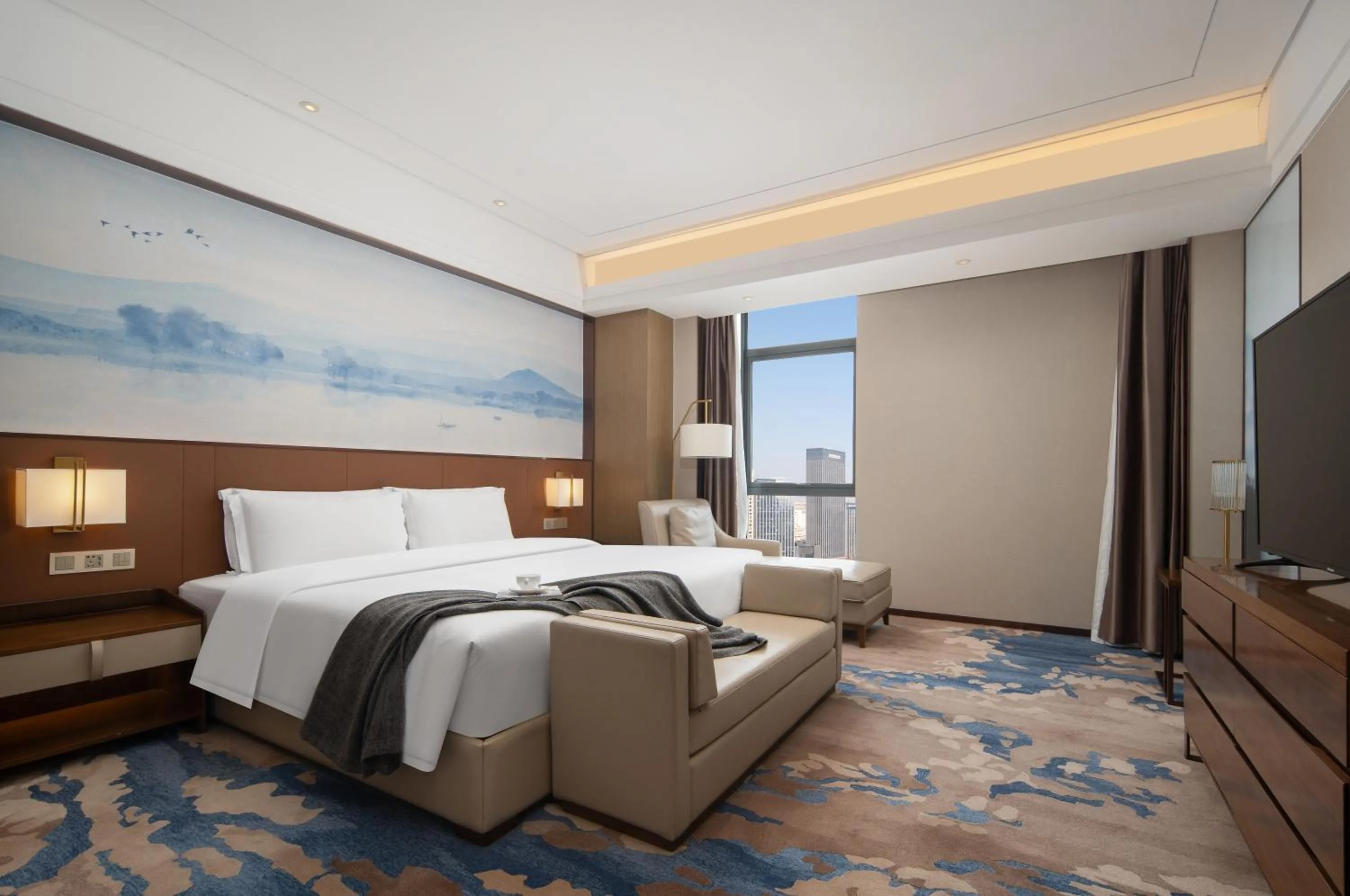 Bed in Optical Valley Convention Hotel