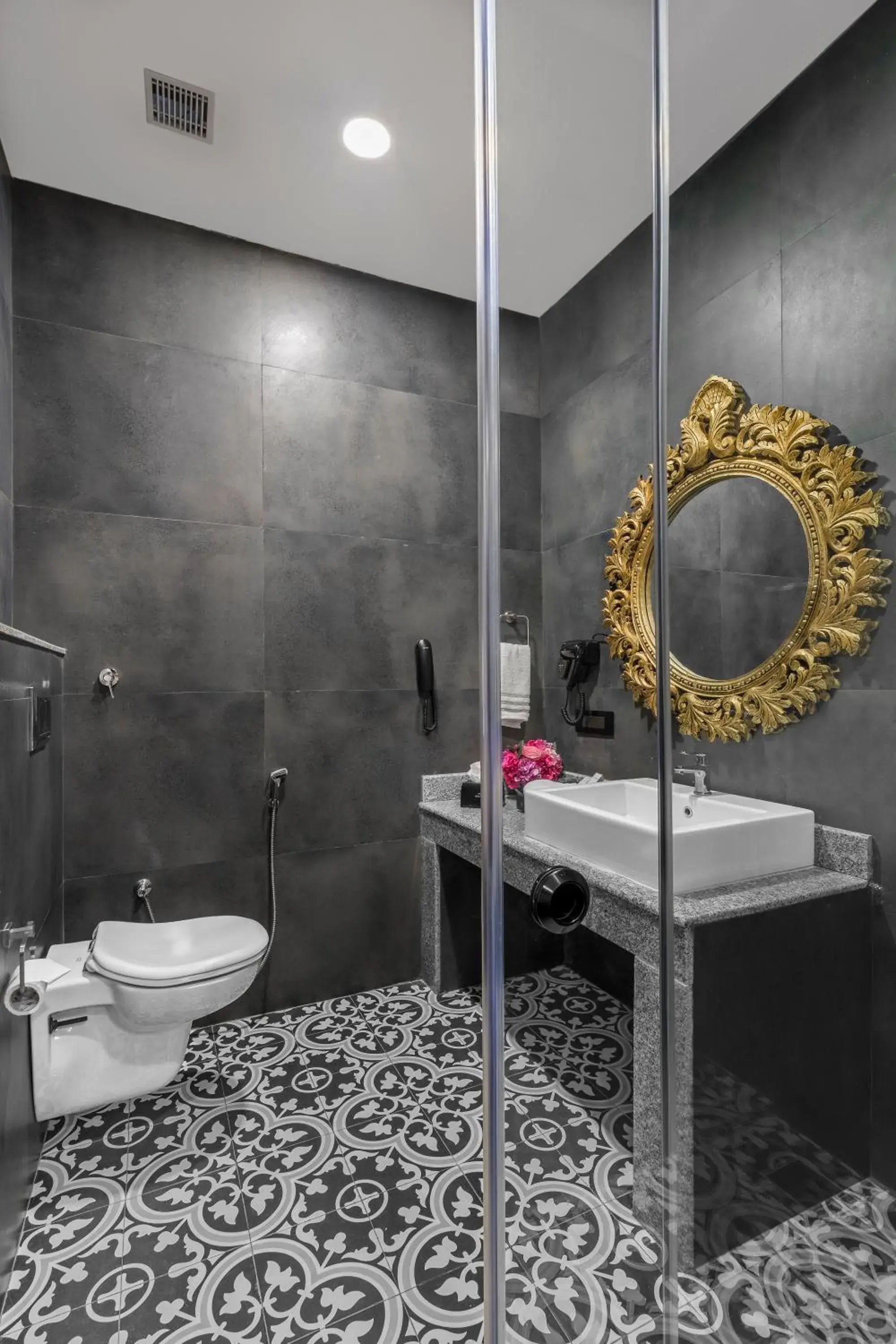Bathroom in The Atman Dharamshala by Leisure Hotels Bathroom in The Atman Dharamshala by Leisure Hotels