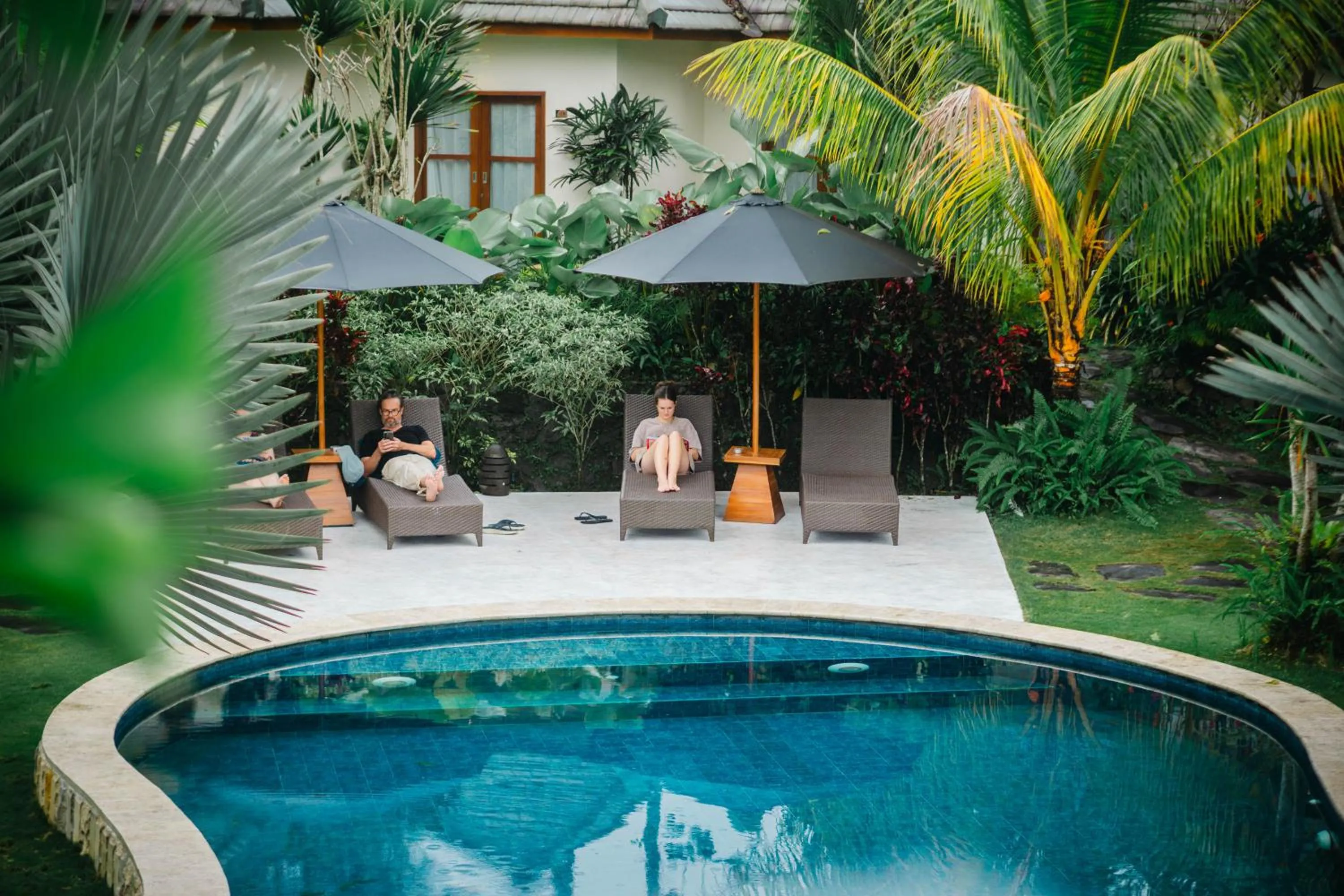 Swimming pool in Artha Cottages