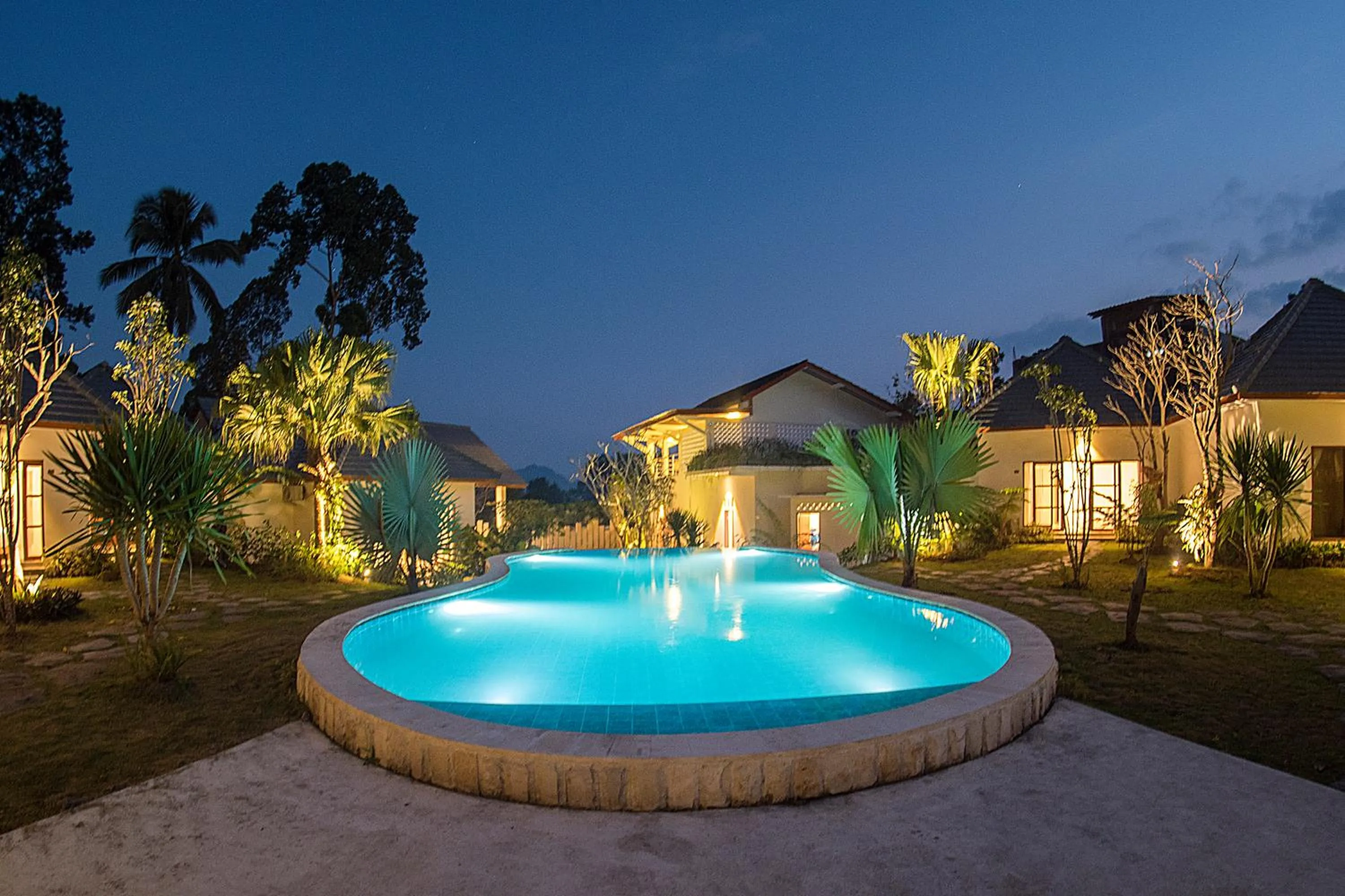 Swimming pool in Artha Cottages