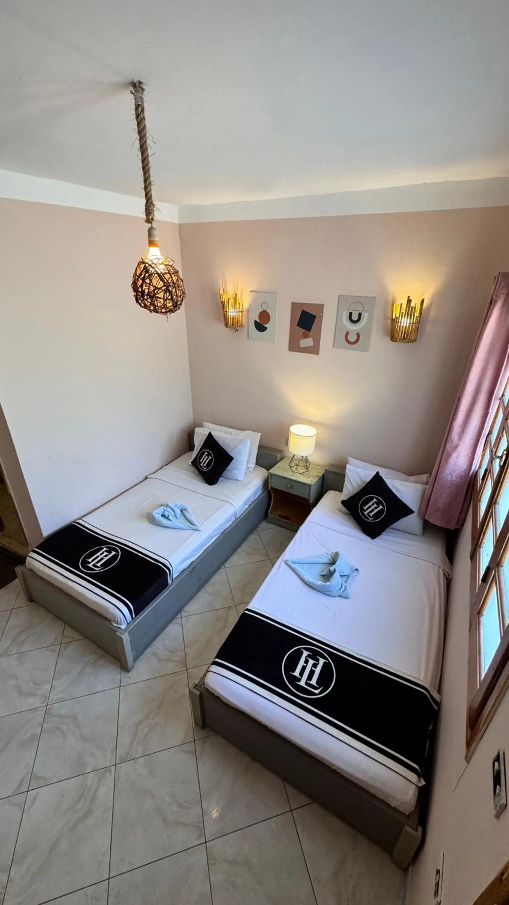 Bed in Happy Land Hotel Dahab