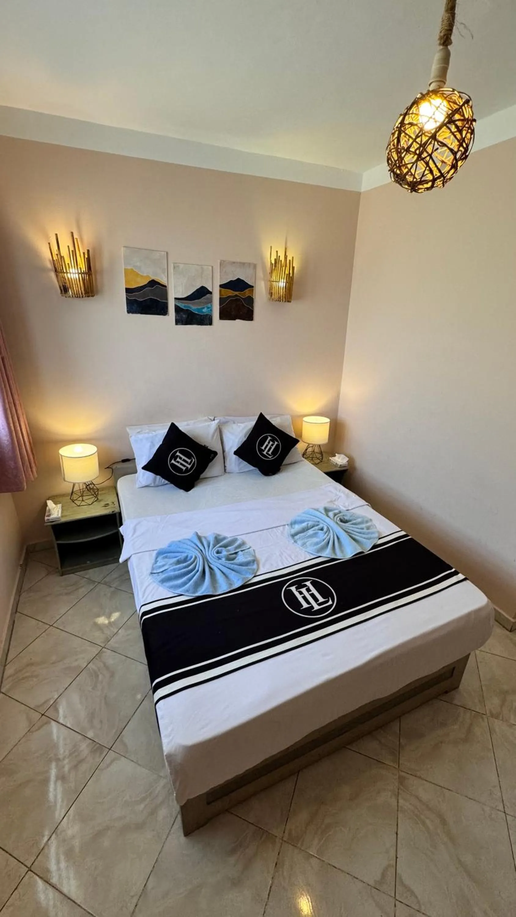 Bed in Happy Land Hotel Dahab