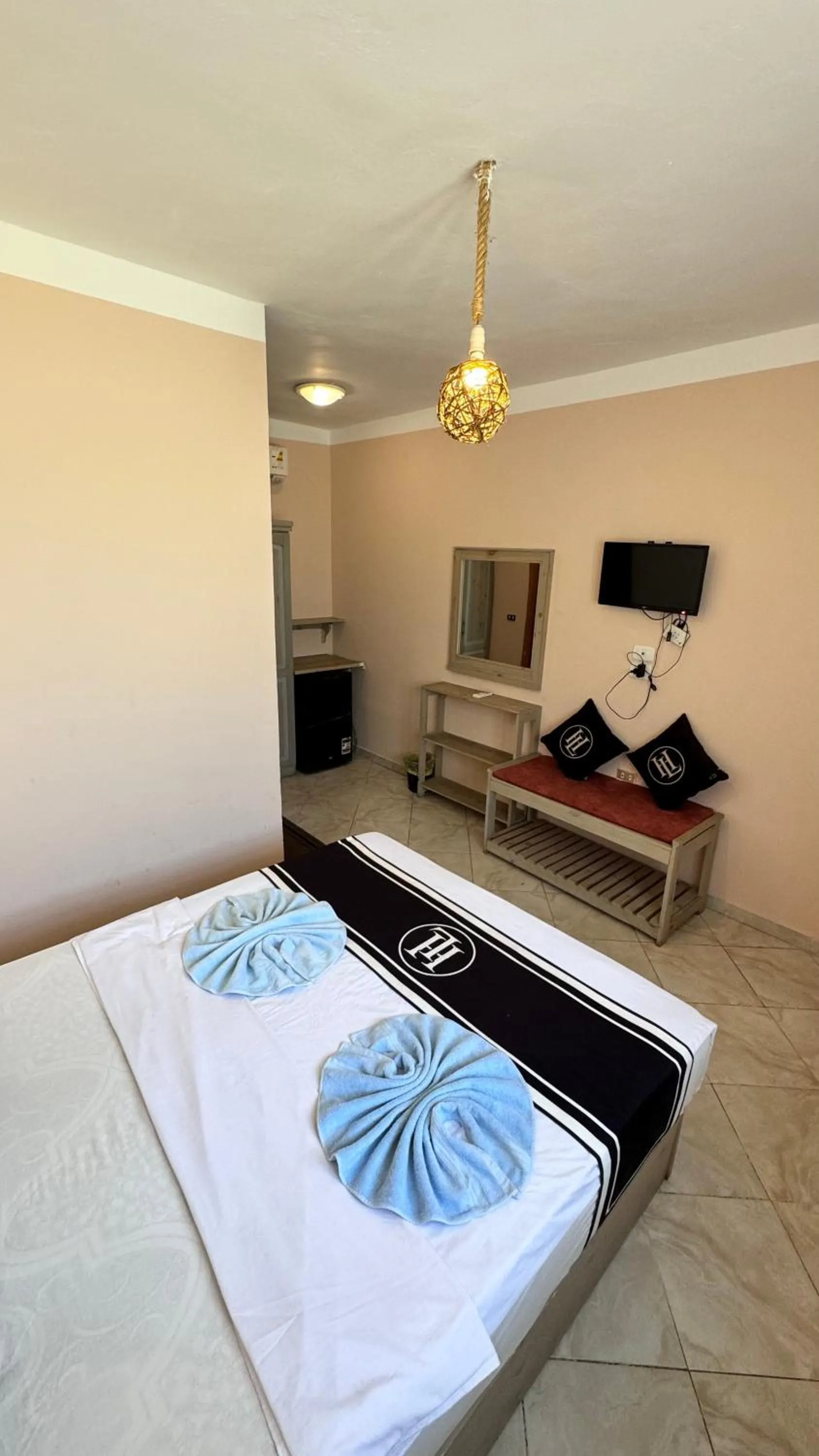 Bed in Happy Land Hotel Dahab