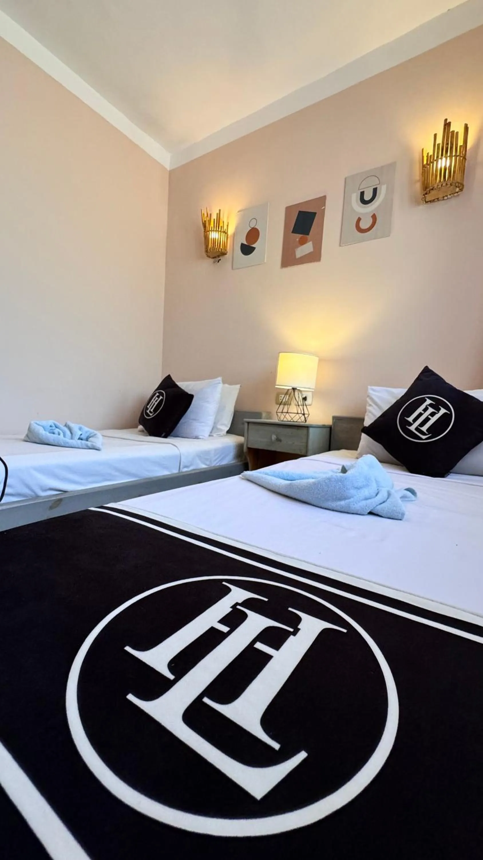 Bed in Happy Land Hotel Dahab