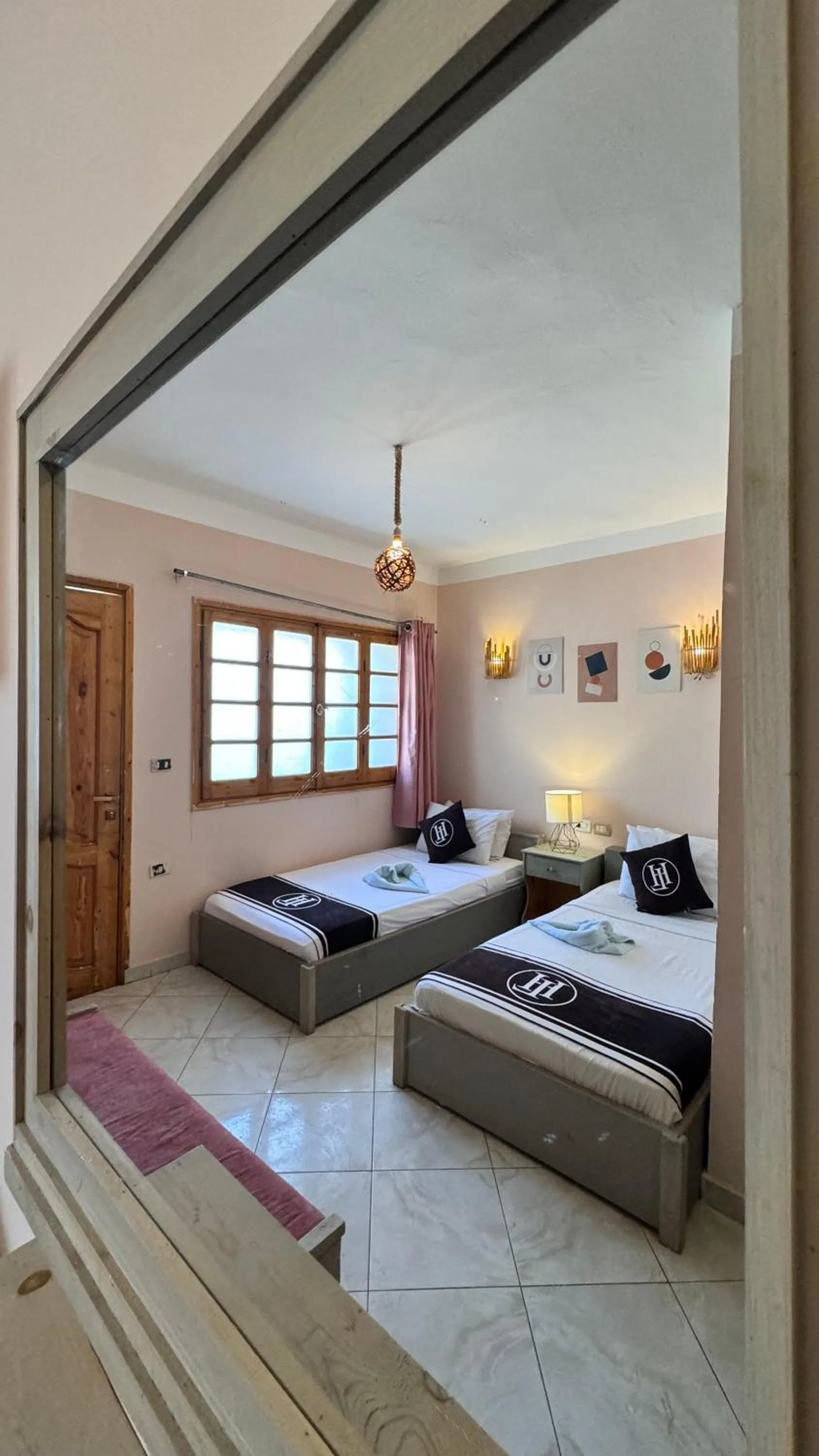 Bed in Happy Land Hotel Dahab