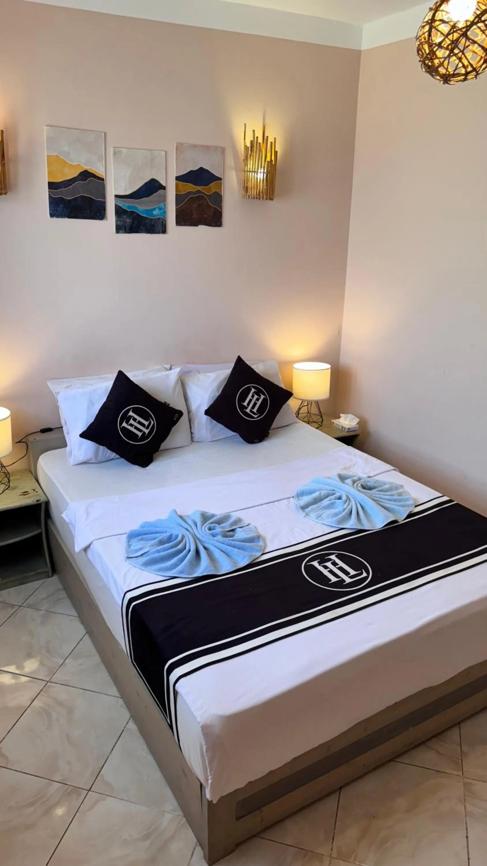 Bed in Happy Land Hotel Dahab