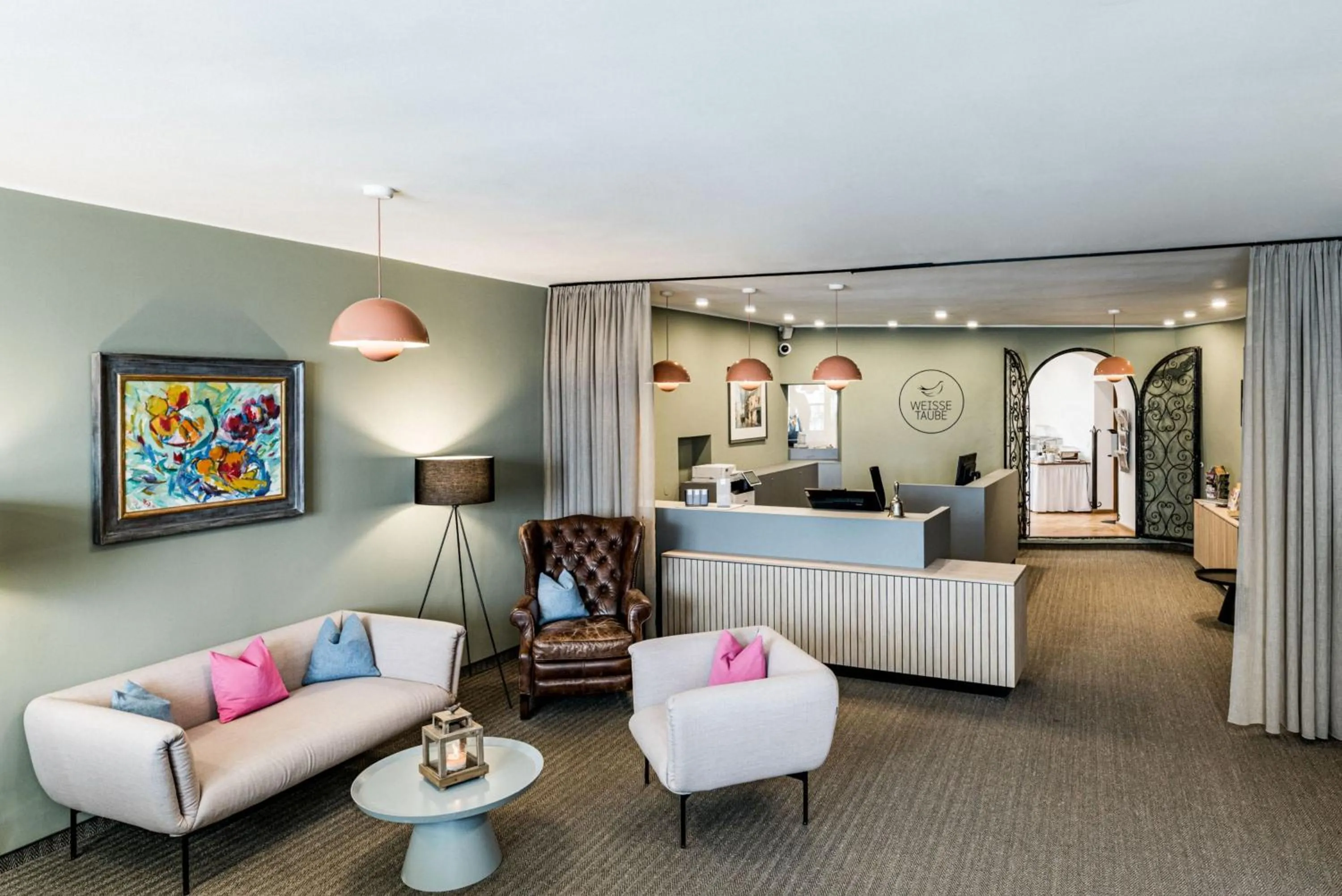 Lobby or reception in Altstadthotel Weisse Taube