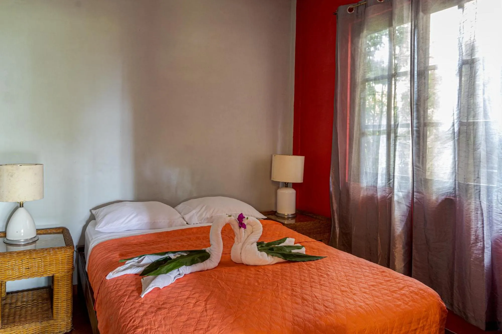 Bed in Cabañas San Miguel