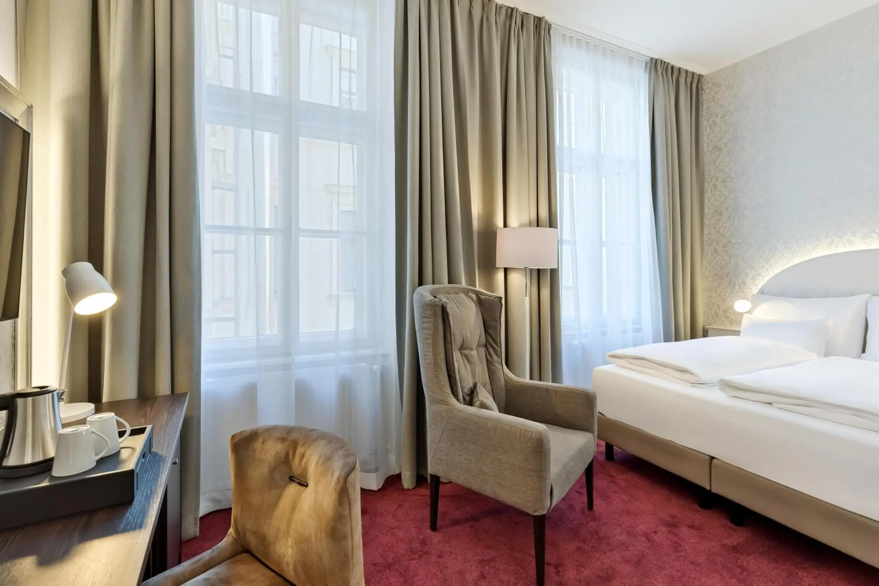 Bed in Hotel Rathauspark Wien, a member of Radisson Individuals Bed in Hotel Rathauspark Wien, a member of Radisson Individuals