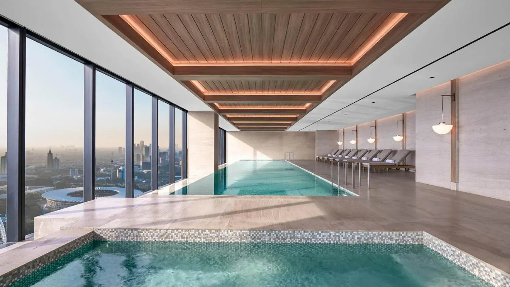 Swimming pool in The Langham, Jakarta Swimming pool in The Langham, Jakarta