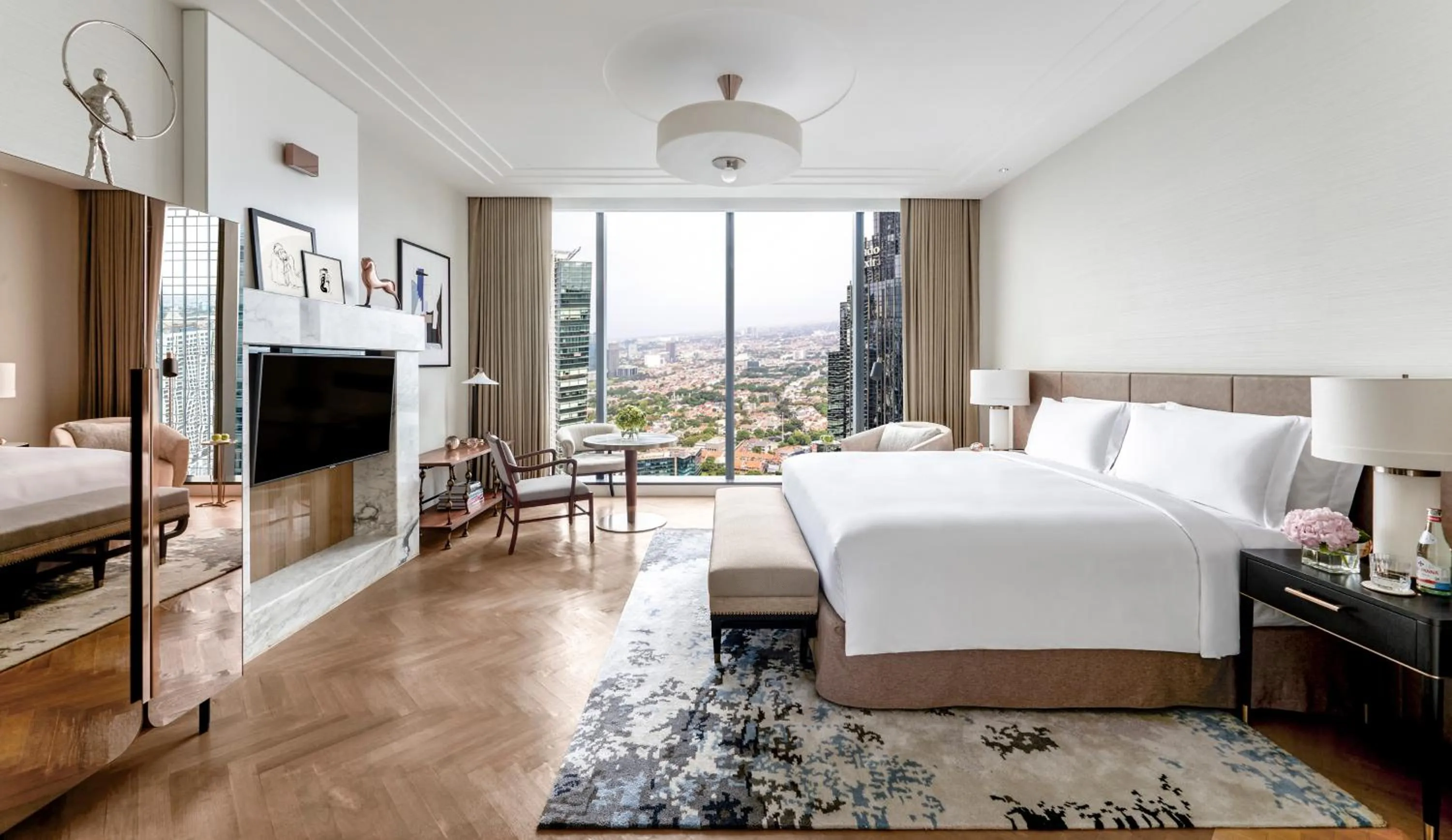 Bed in The Langham, Jakarta