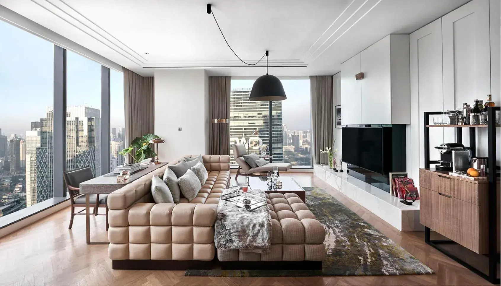 Living room in The Langham, Jakarta Living room in The Langham, Jakarta