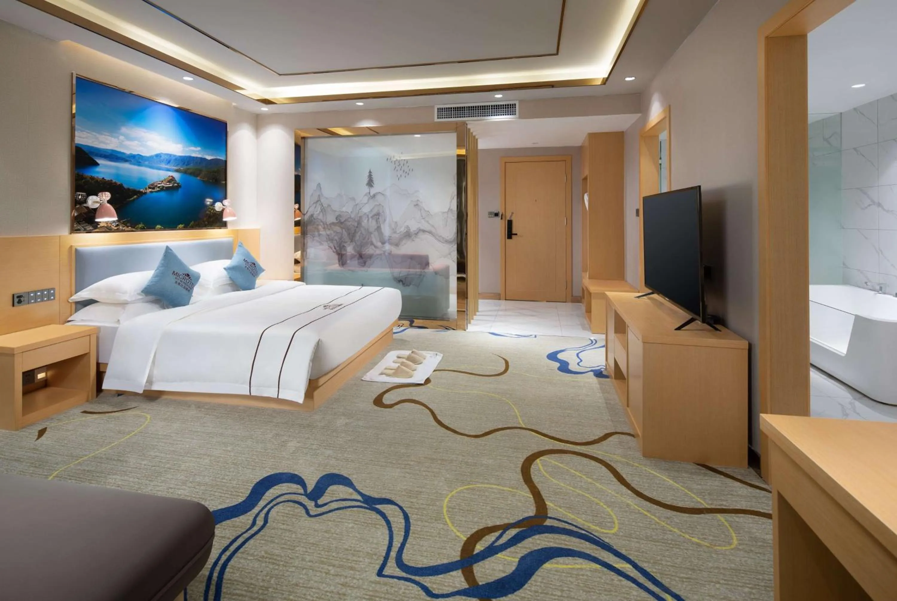 Photo of the whole room in Microtel by Wyndham Lijiang