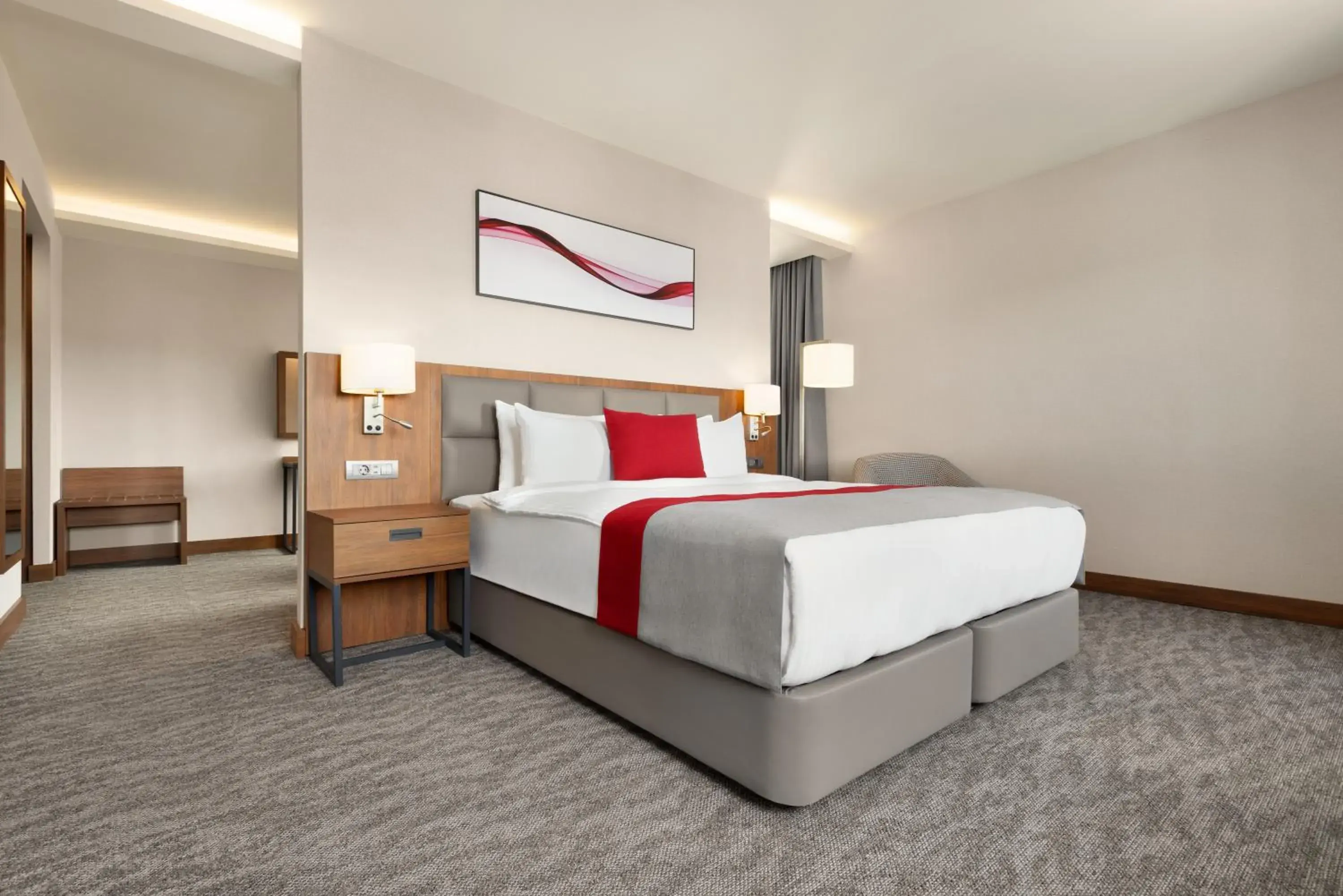 Photo of the whole room, Bed in Ramada by Wyndham Izmir Aliaga Photo of the whole room, Bed in Ramada by Wyndham Izmir Aliaga