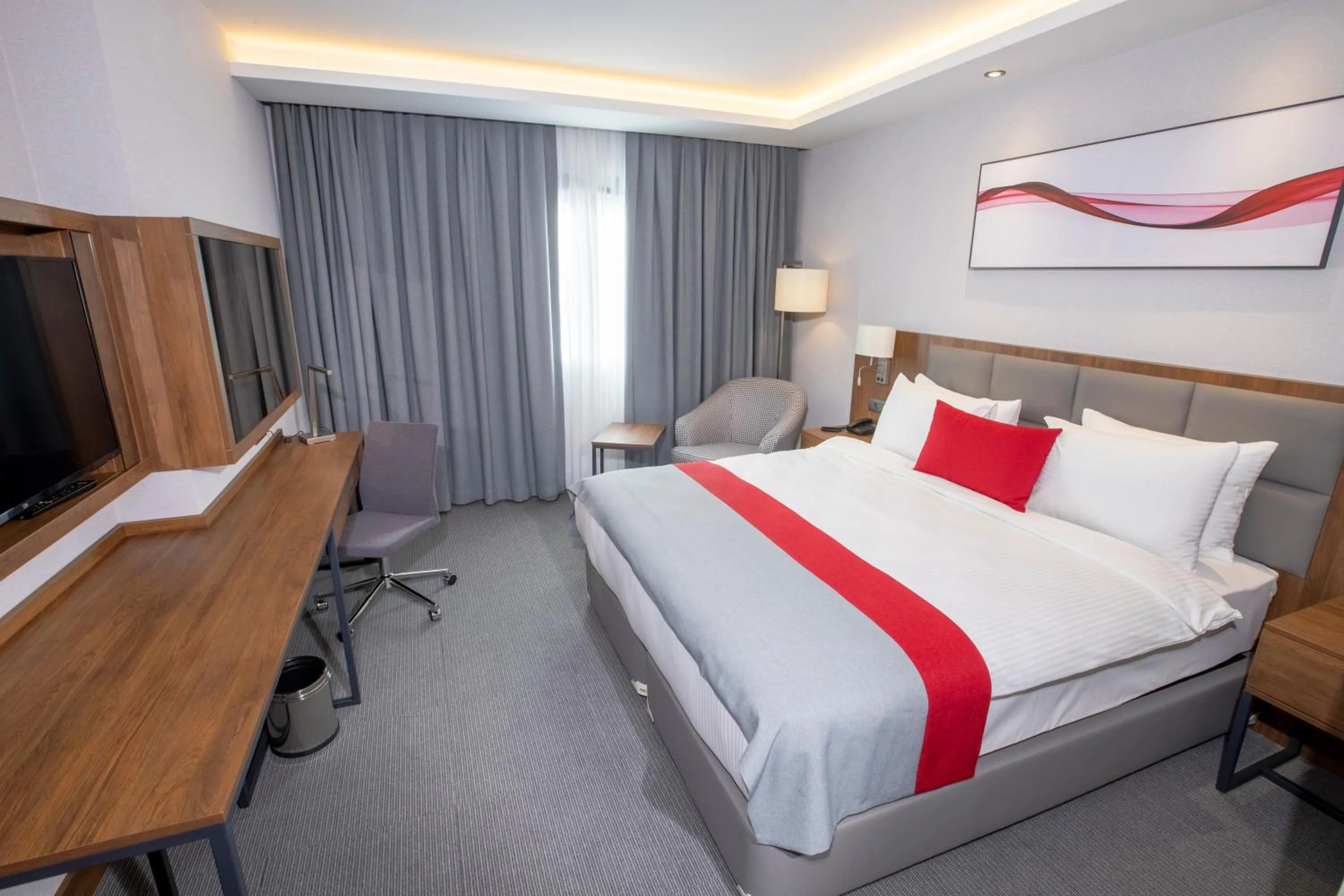 Bedroom, Bed in Ramada by Wyndham Izmir Aliaga