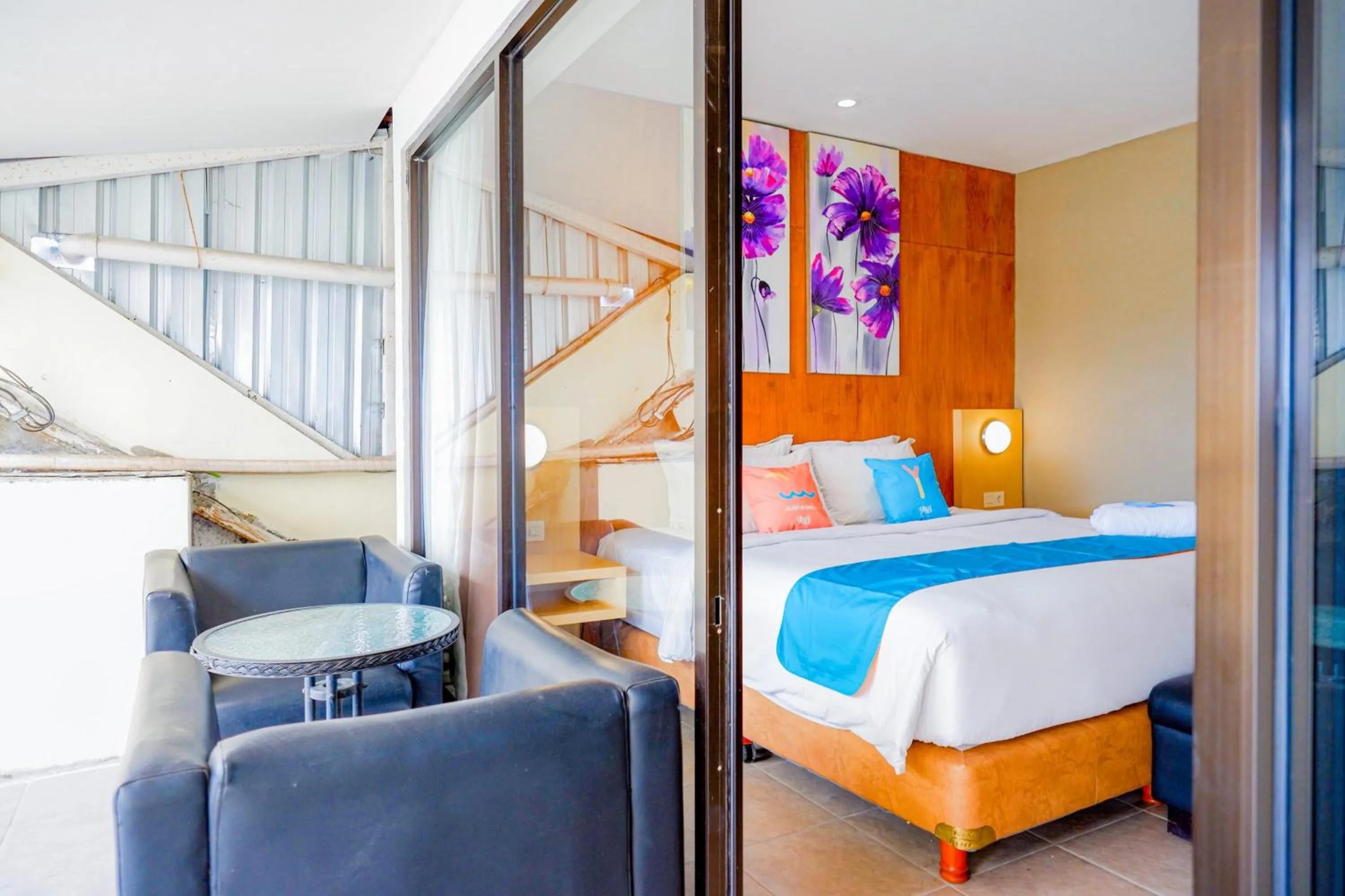 Bedroom, Bed in Sans Hotel Ekkon Yogyakarta by Reddoorz