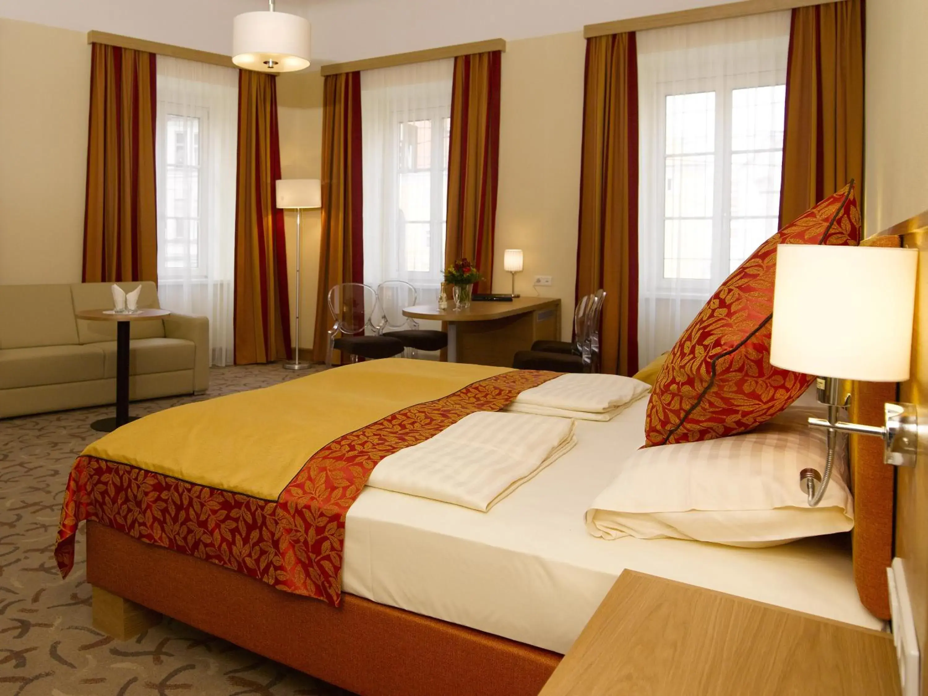 Bed in Hotel Drei Raben Bed in Hotel Drei Raben