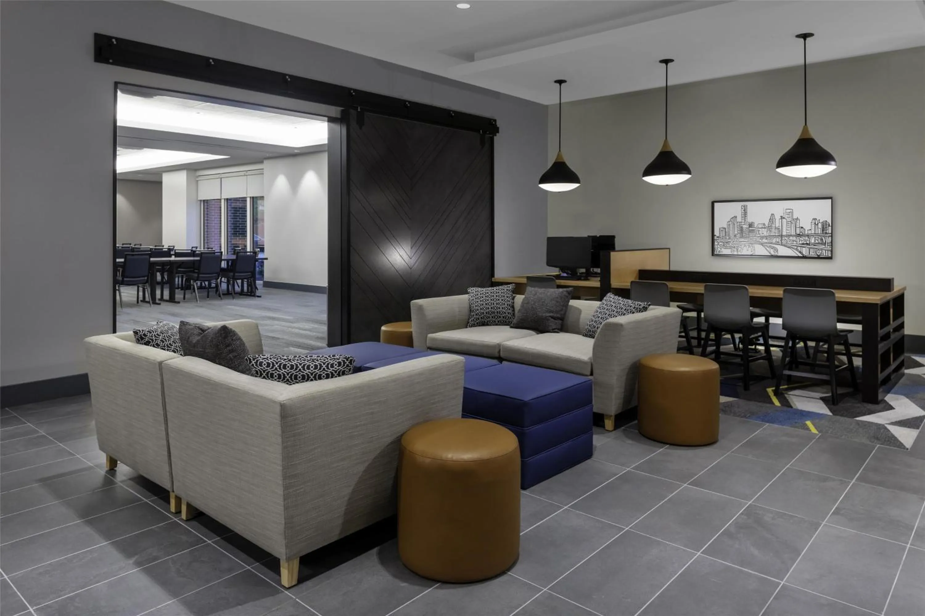 Lobby or reception in Hyatt House The Woodlands-Shenandoah