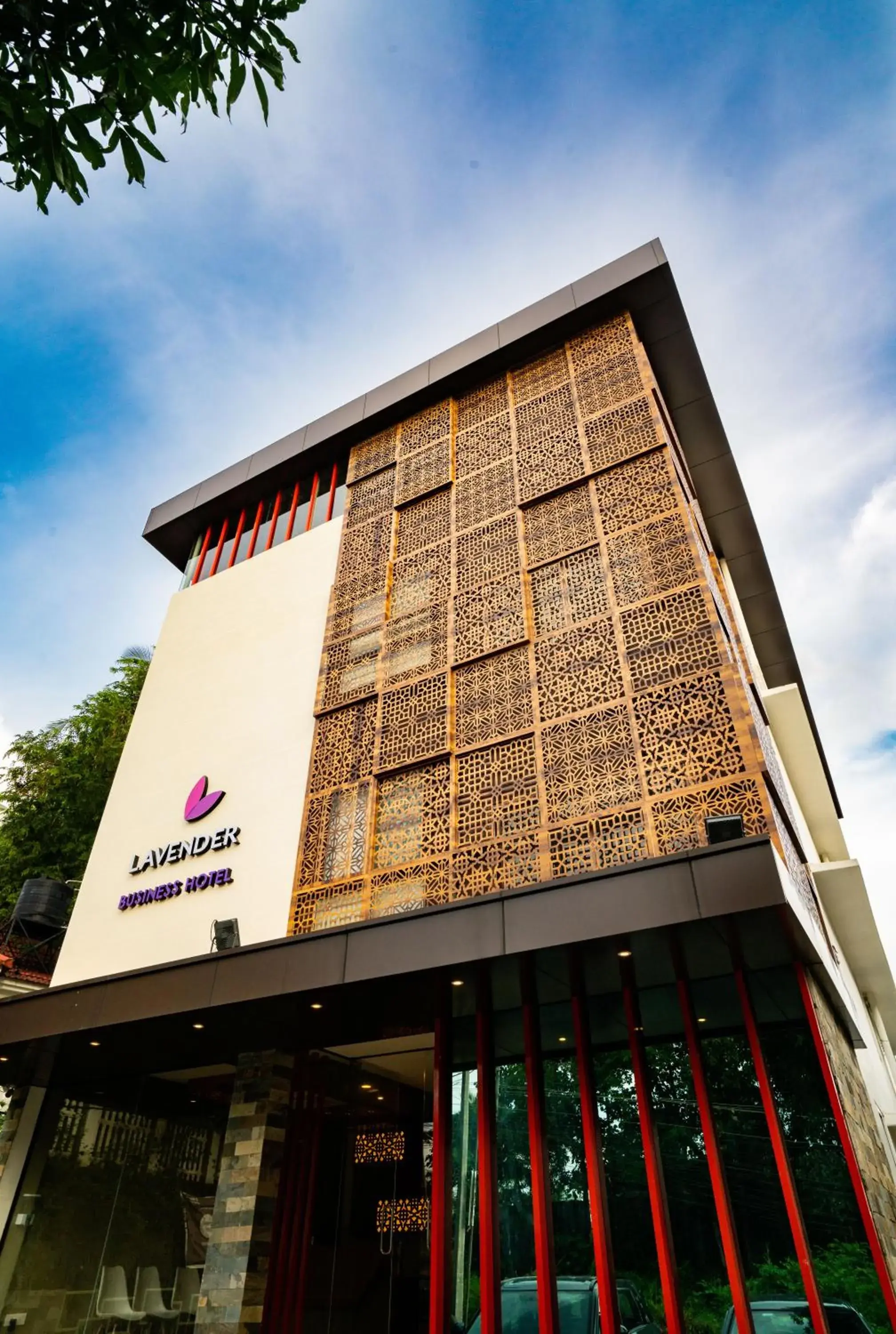 Facade/entrance in Lavender Infopark Kochi Facade/entrance in Lavender Infopark Kochi