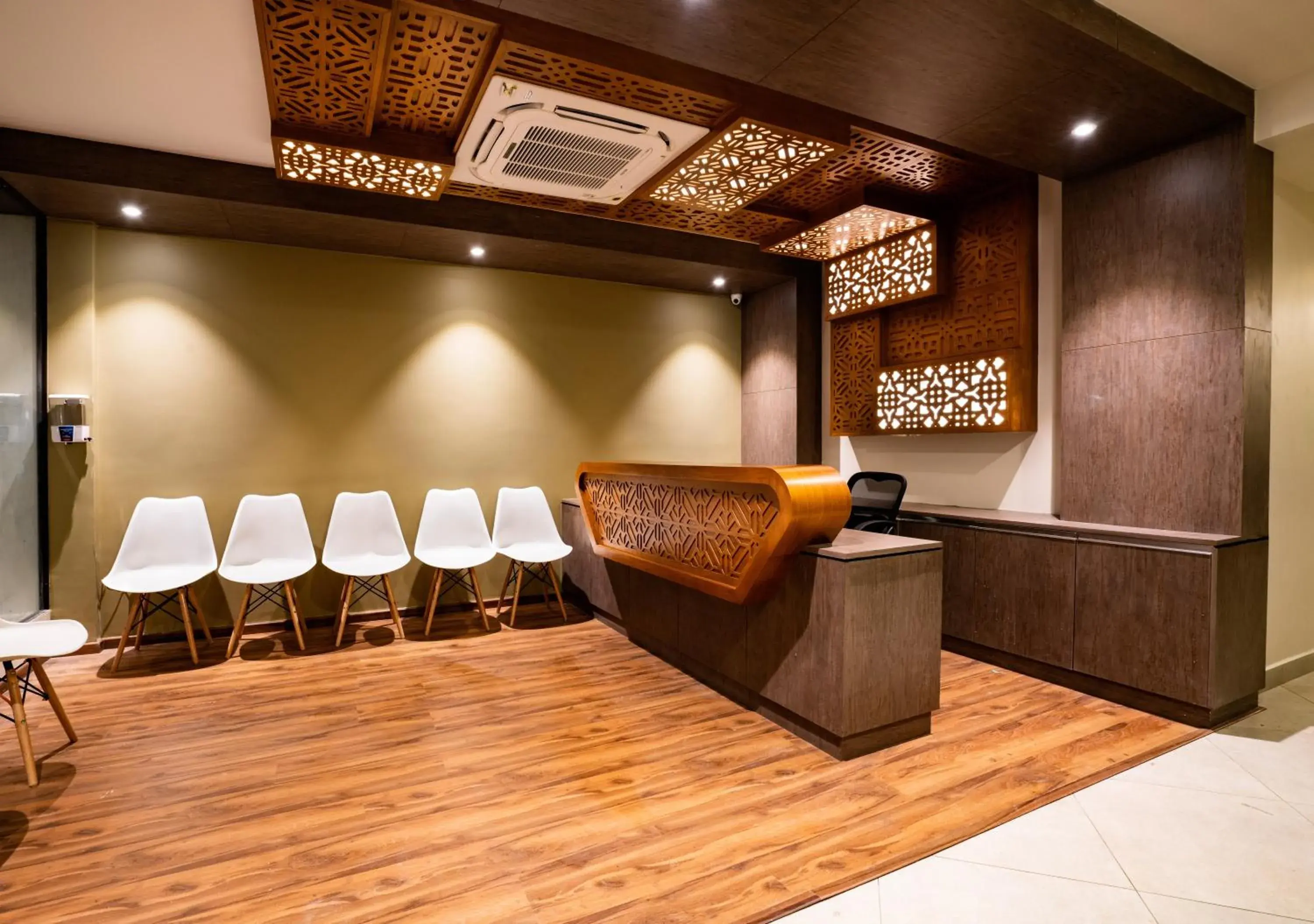 Facade/entrance in Lavender Infopark Kochi Facade/entrance in Lavender Infopark Kochi