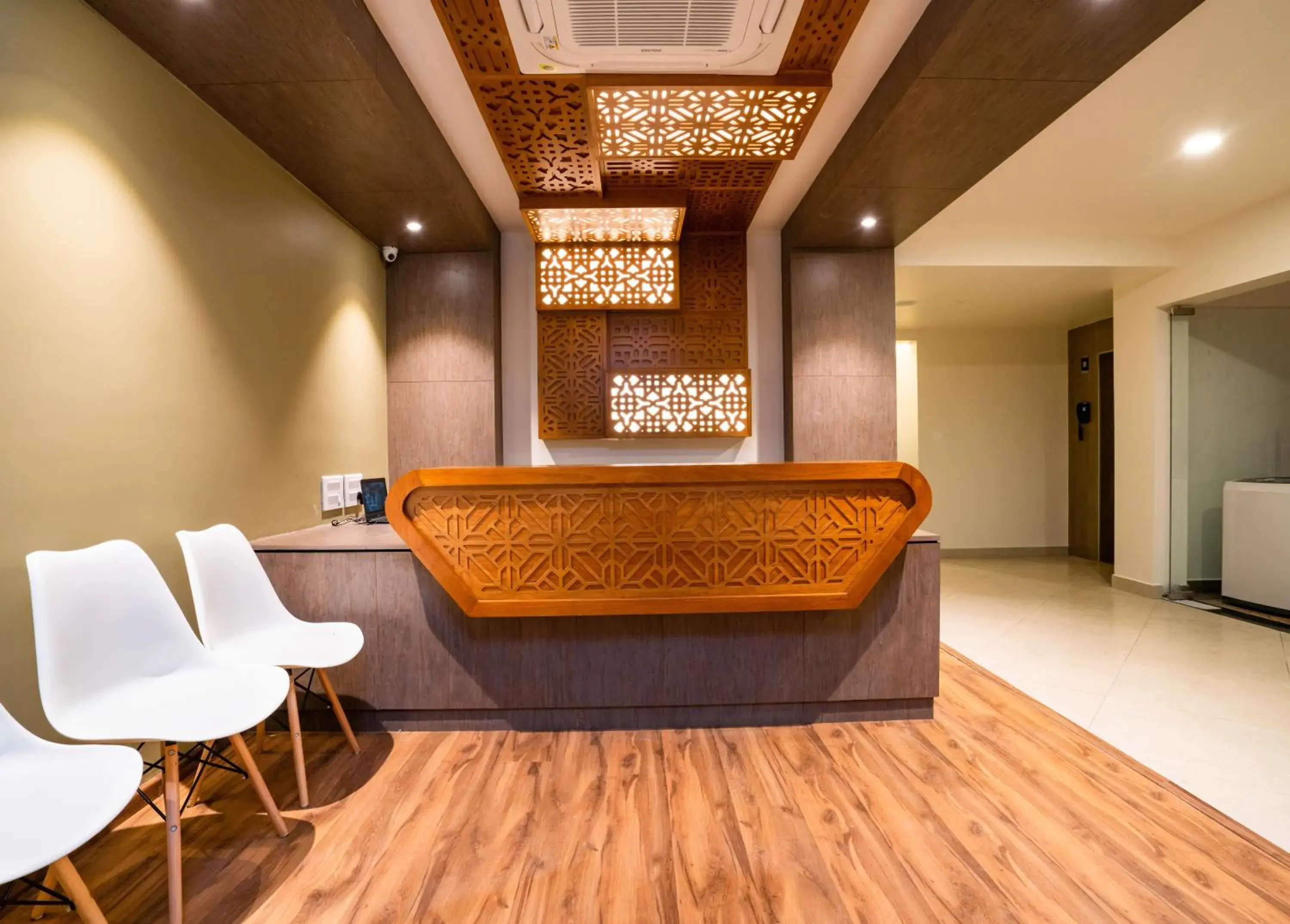 Facade/entrance in Lavender Infopark Kochi Facade/entrance in Lavender Infopark Kochi